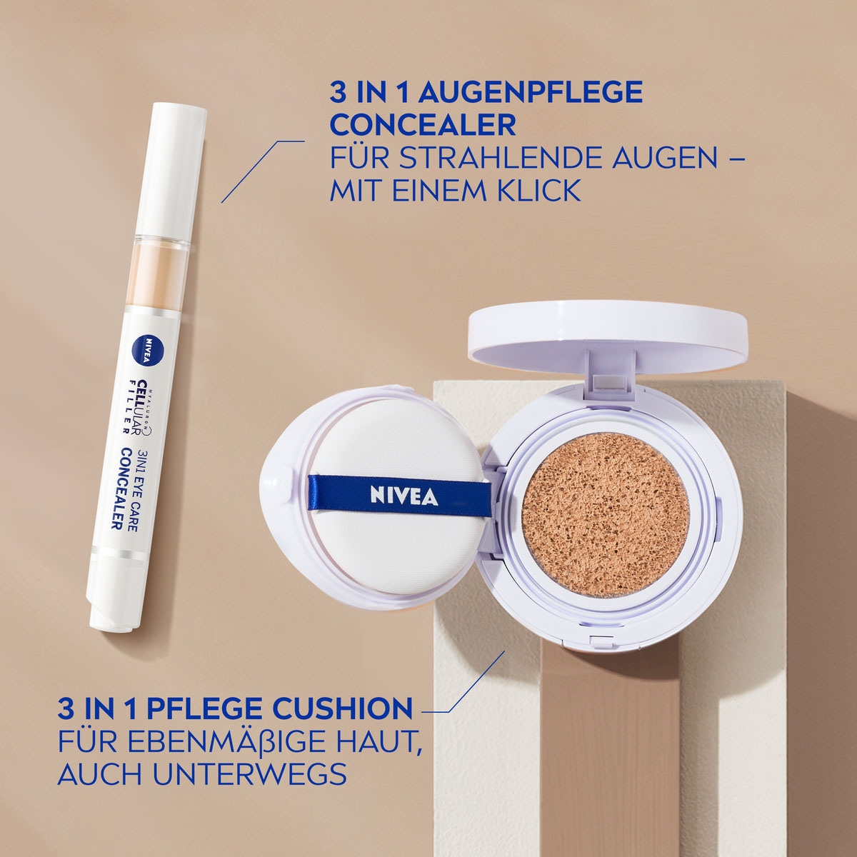 Nivea Foundation »CELLULAR Expert Finish 3in1 Pflege Cushion«