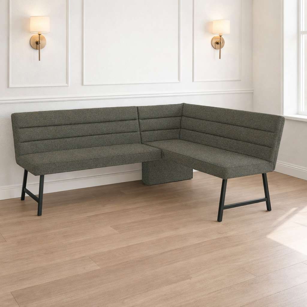 OTTO home Eckbank »Oregon Küchenbank, Polsterbank, Esszimmerbank, 177x140 cm« Moderne Bank und  Farben, Sitzplatzanzahl: 4/5, Frei in Raum stellbar