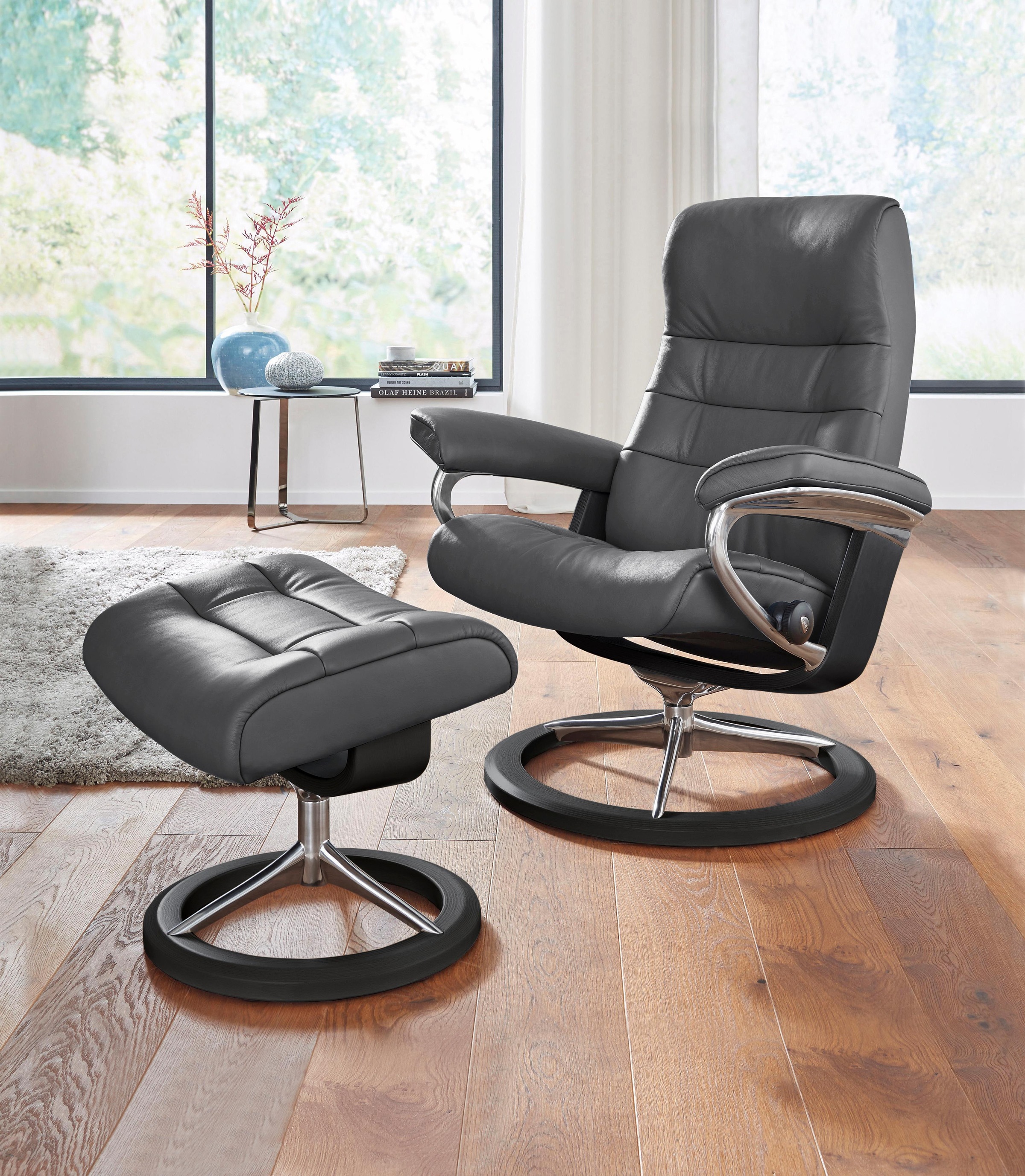 Stressless® Relaxsessel »Opal«, mit Hocker, mit Signature Base, Größe S, mit Schlaffunktion