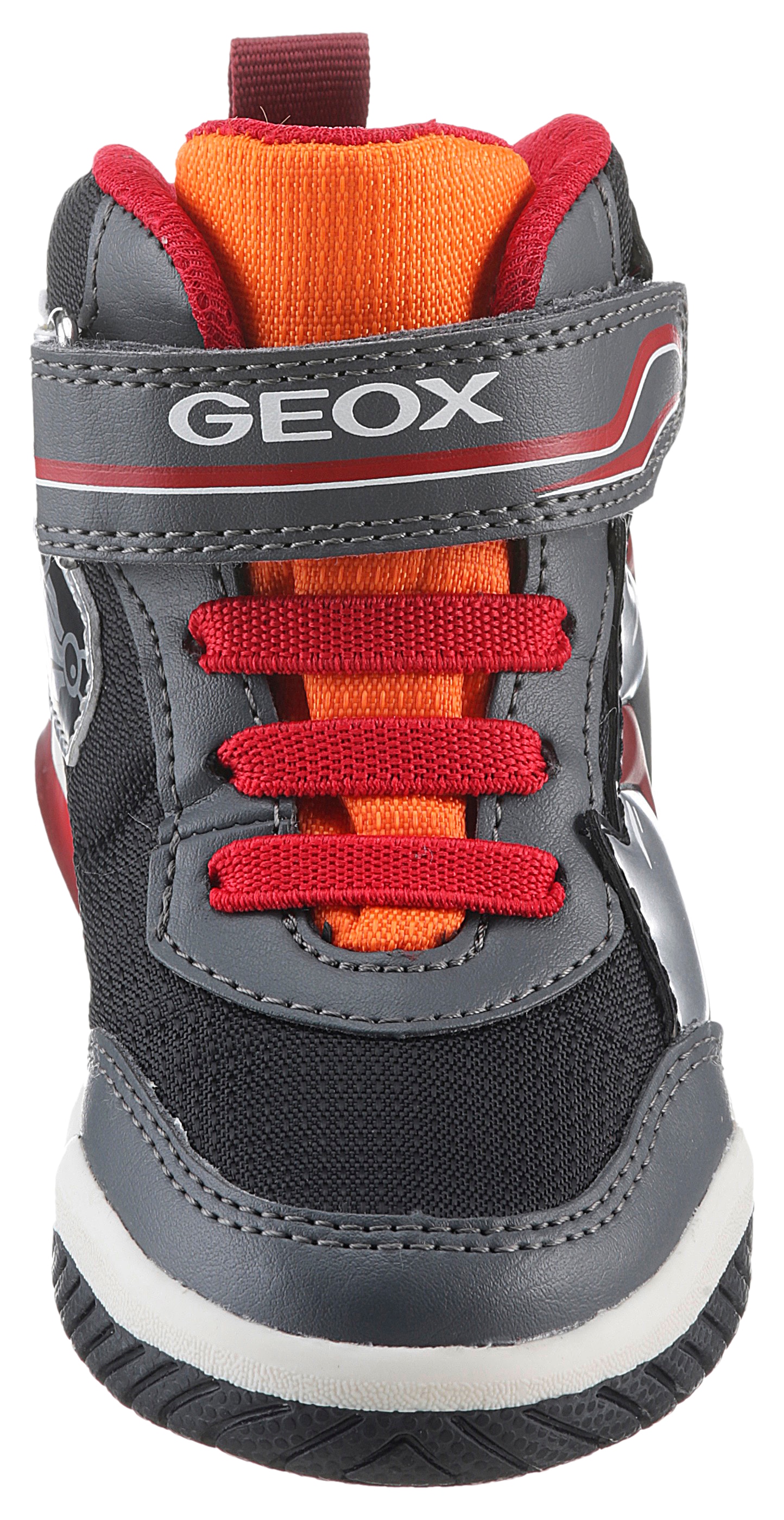 Geox Sneaker »J INEK BOY C - Blinkschuh«, High Top Sneaker, Schnürboots mit coolem Motiv