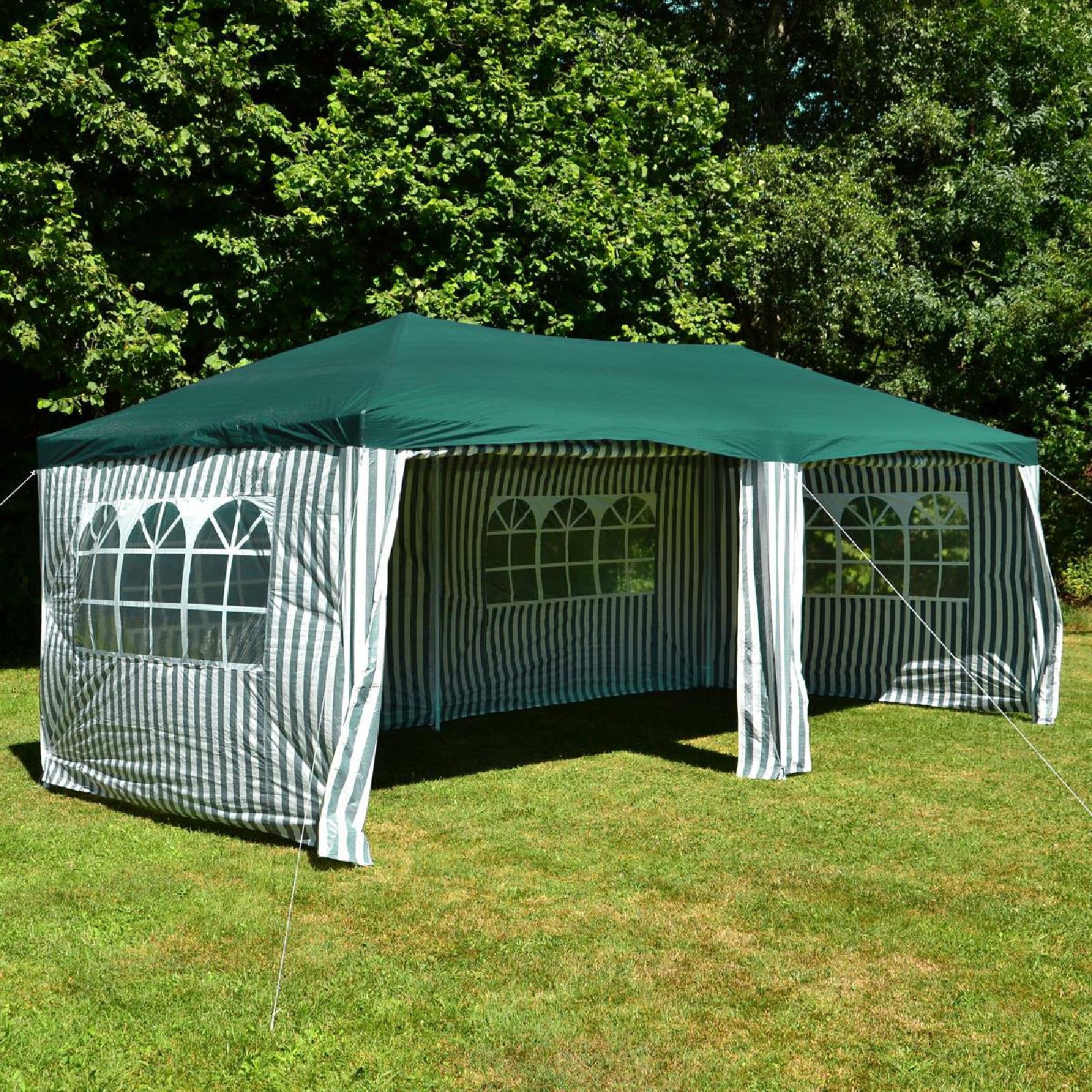 VCM Pavillon »Pavillon Partyzelt Raucherzelt GRÜN 3x6m«