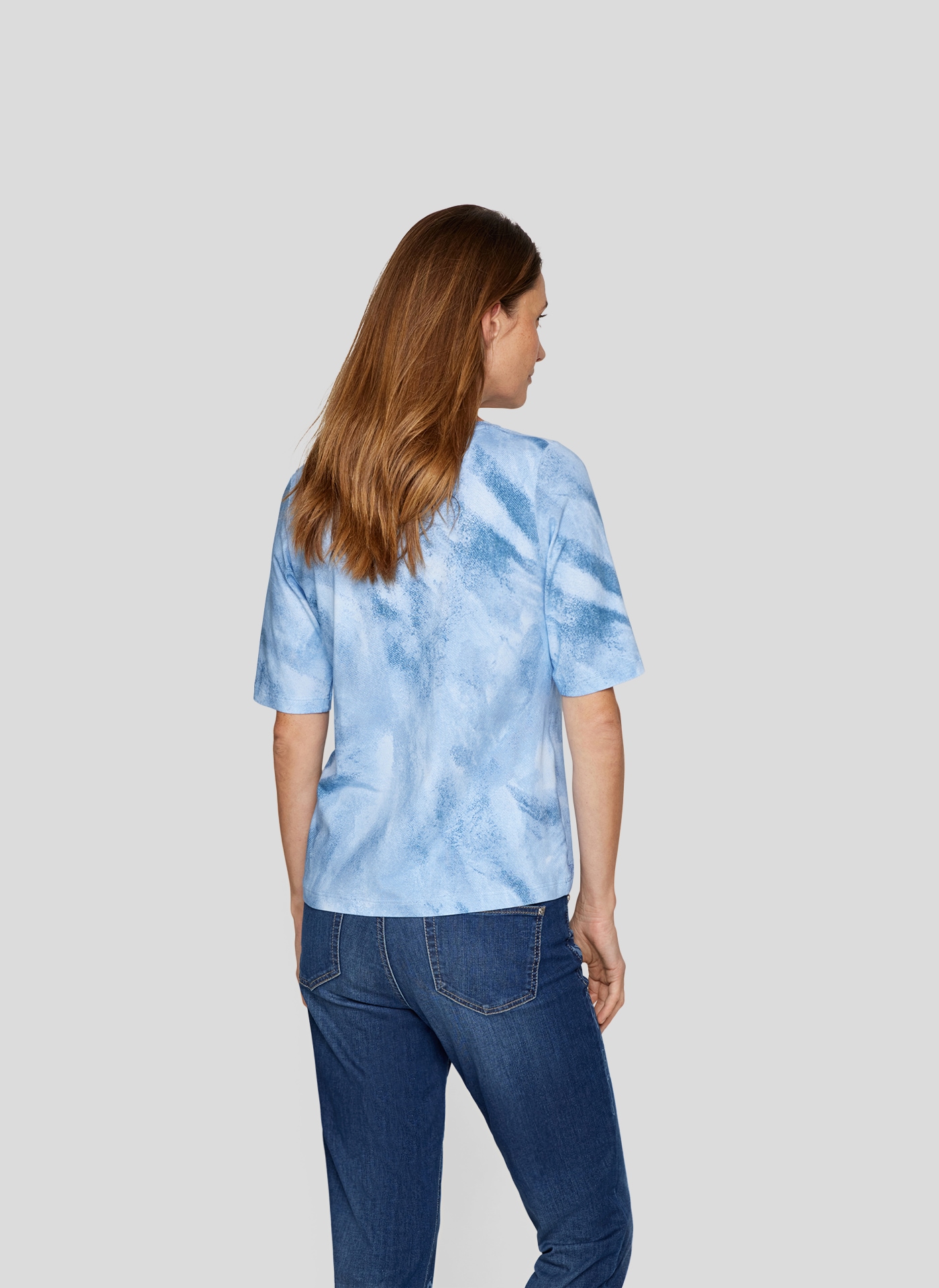 Rabe T-Shirt, mit All-Over Print