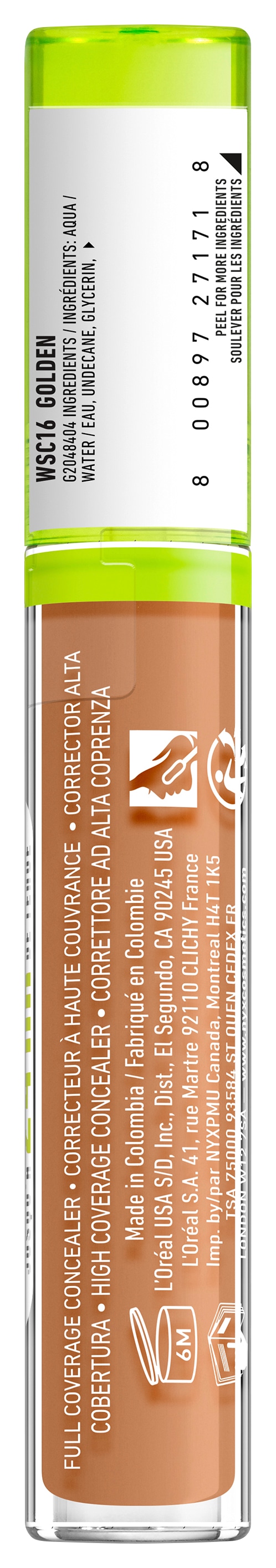 NYX PROFESSIONAL MAKEUP Concealer »Wonder Snatch Concealer« kaschiert Augenringe und Unreinheiten, deckt bis zu 24 Stunden
