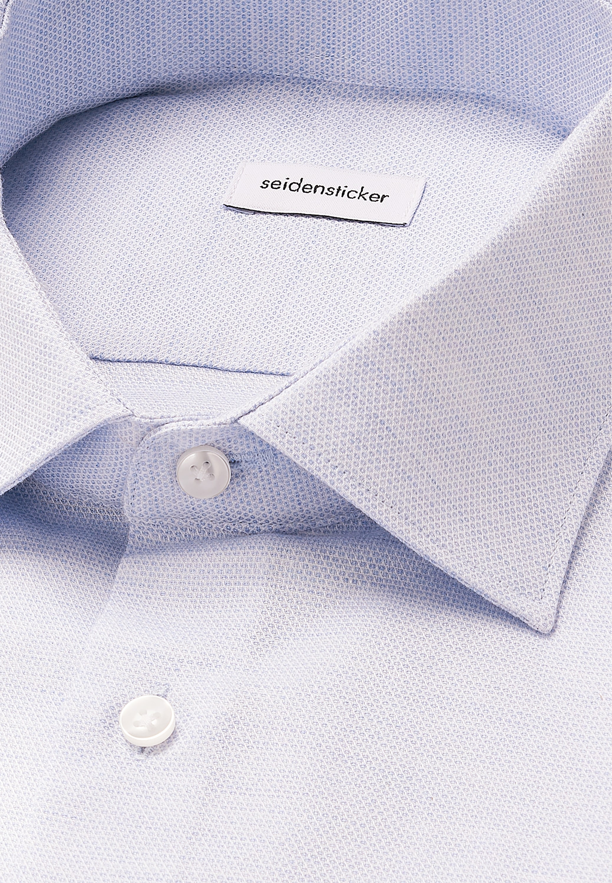 seidensticker Flanellhemd »Schwarze Rose« Slim 1/1 Kentkragen Struktur