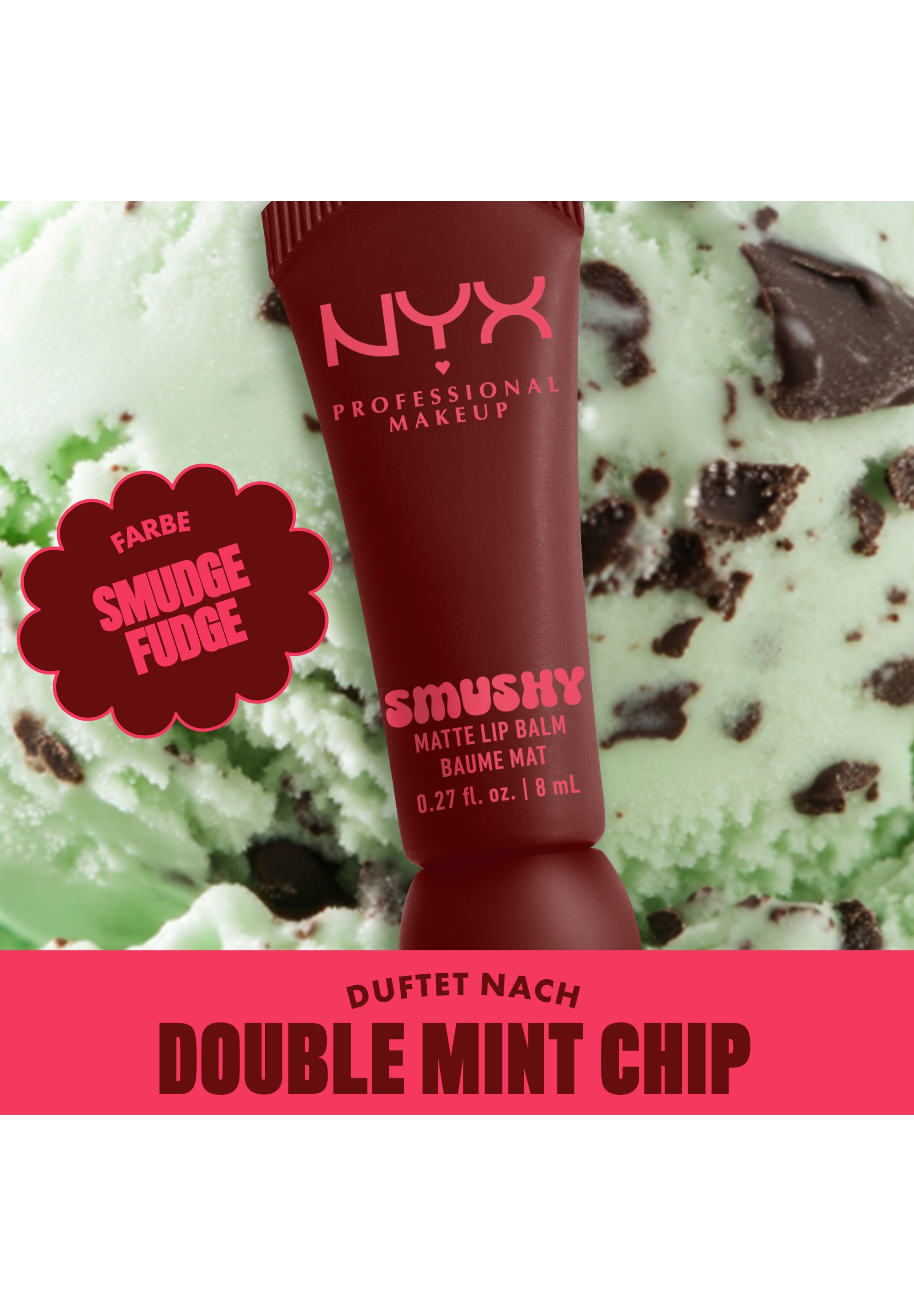 NYX PROFESSIONAL MAKEUP Lippenbalsam »SMUSHY MATTE LIP BALM« jeder der Farbtöne hat einen einzigartigen, süßen Duft