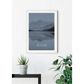 Komar Poster »World Lake Reflection Steel«, Natur, Höhe: 40cm