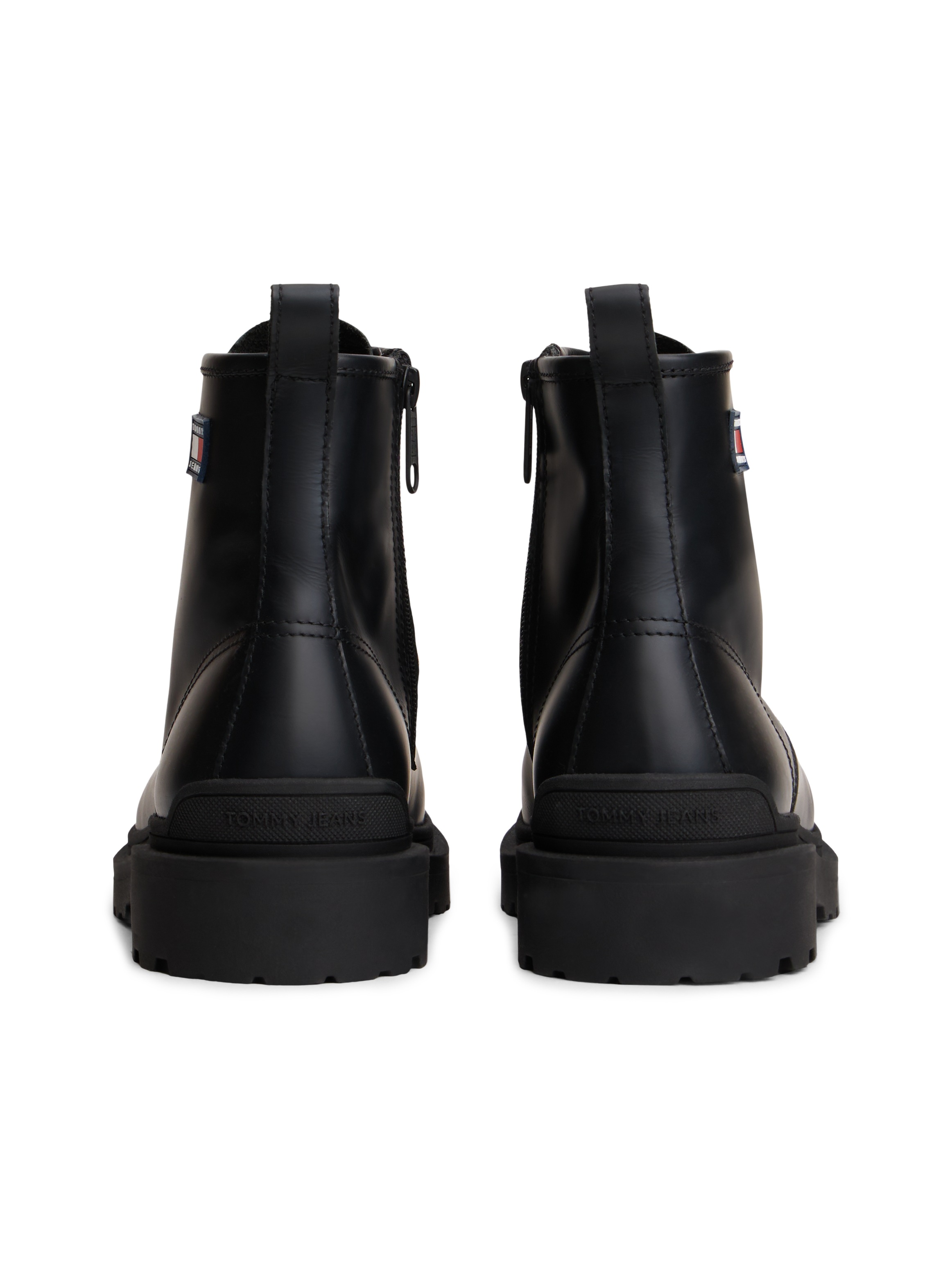 Tommy Jeans Schnürboots »TJM LACE UP RUBBERIZED«  , Schnürstiefelette, Herbstboots mit seitlicher Logoflagge