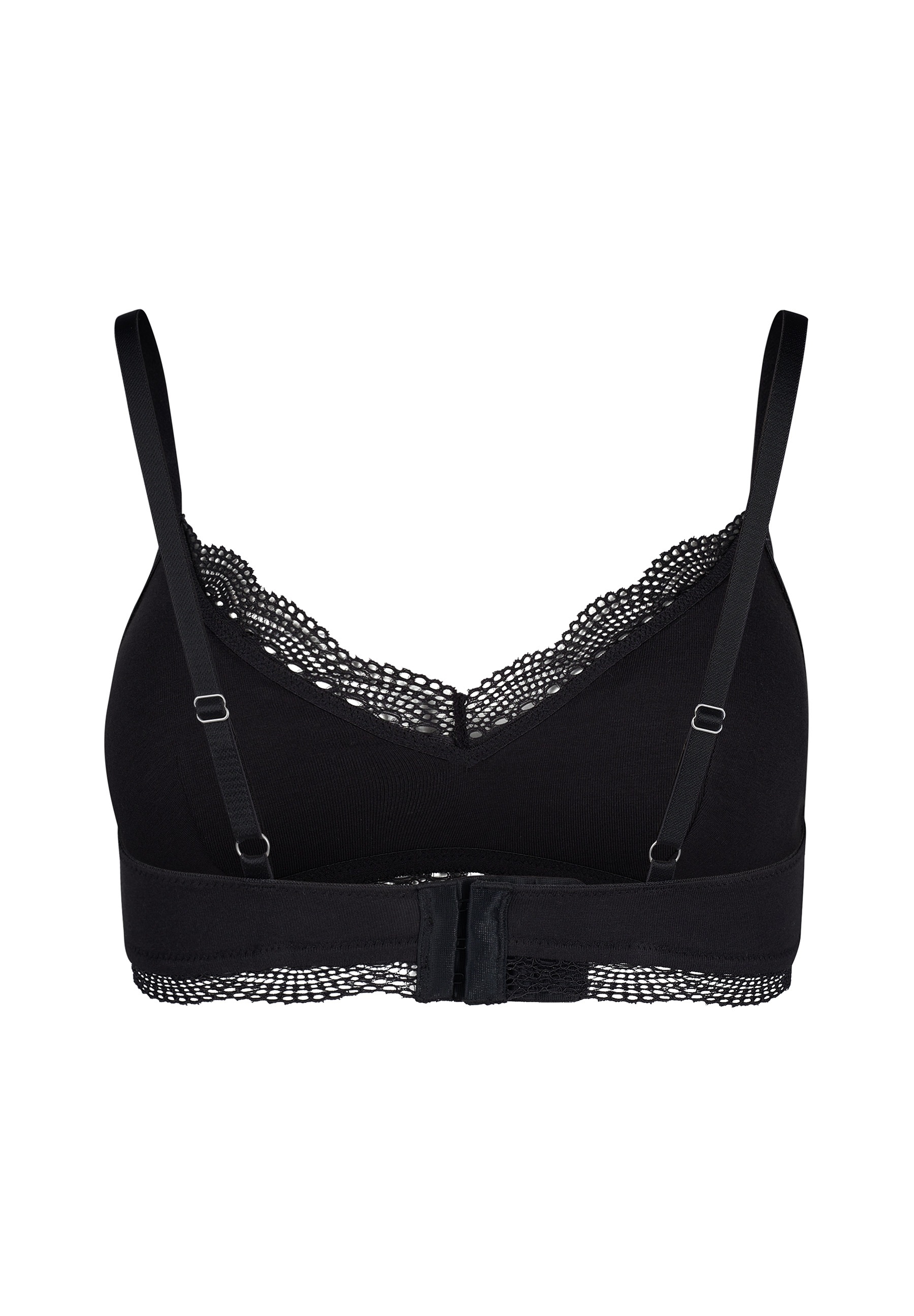 Skiny Soft-BH »Classicotton«, V-Ausschnitt mit transparenter Spitze