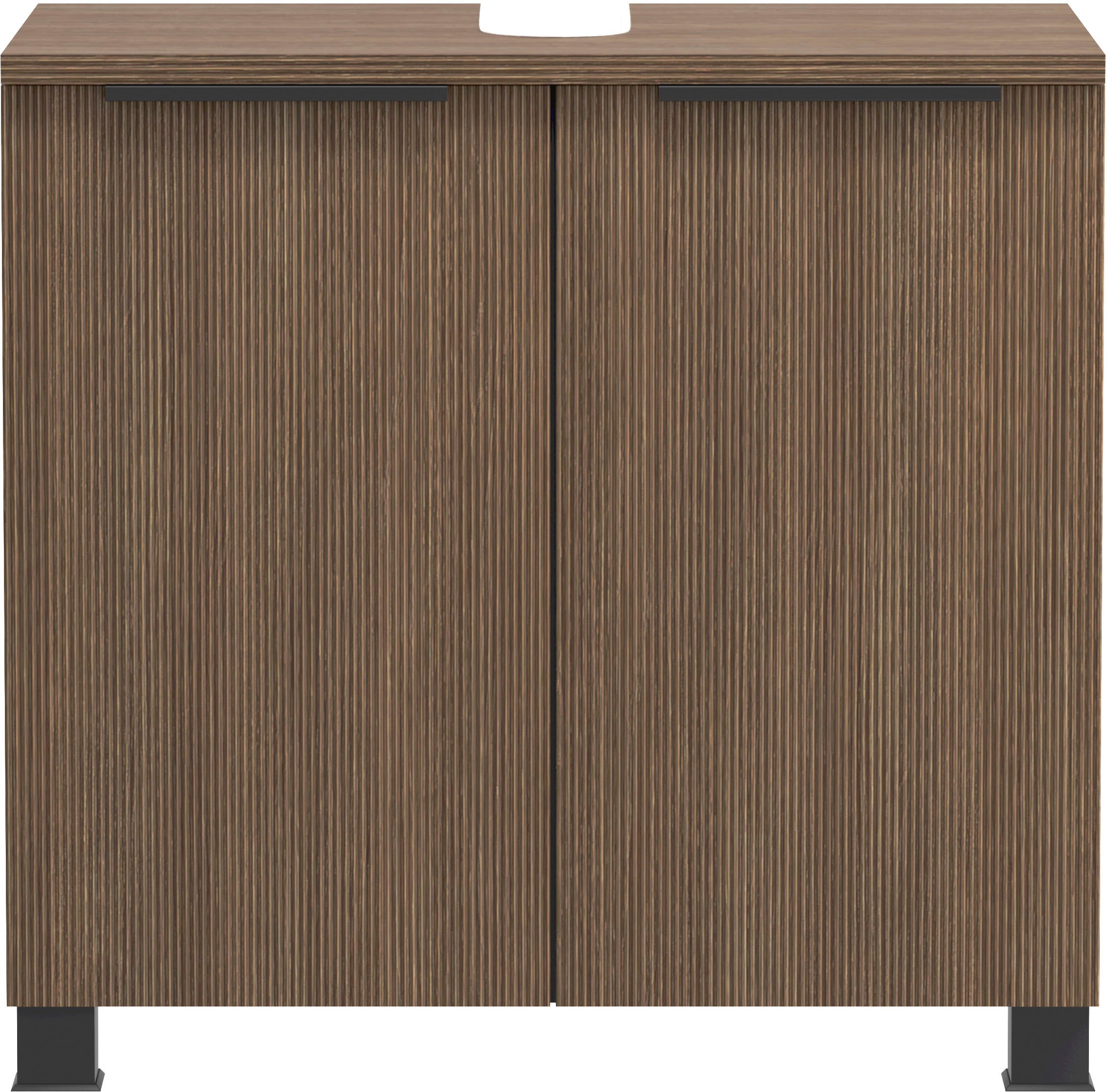 welltime Waschbeckenunterschrank, Welltime, Breite 60 cm, gedämpfte Scharniere, inkl. Siphonausschnitt