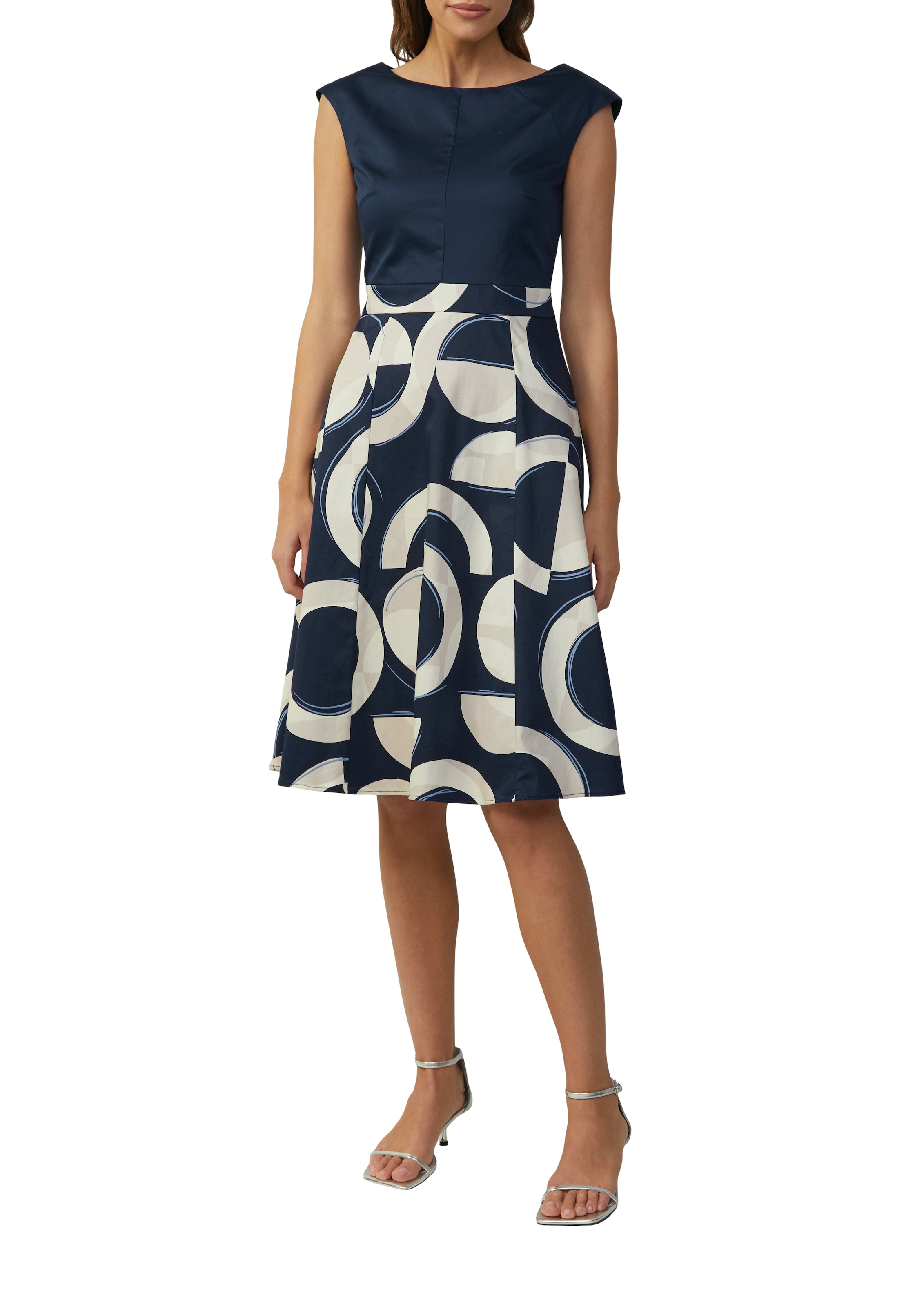 s.Oliver BLACK LABEL A-Linien-Kleid, mit All-Over Print