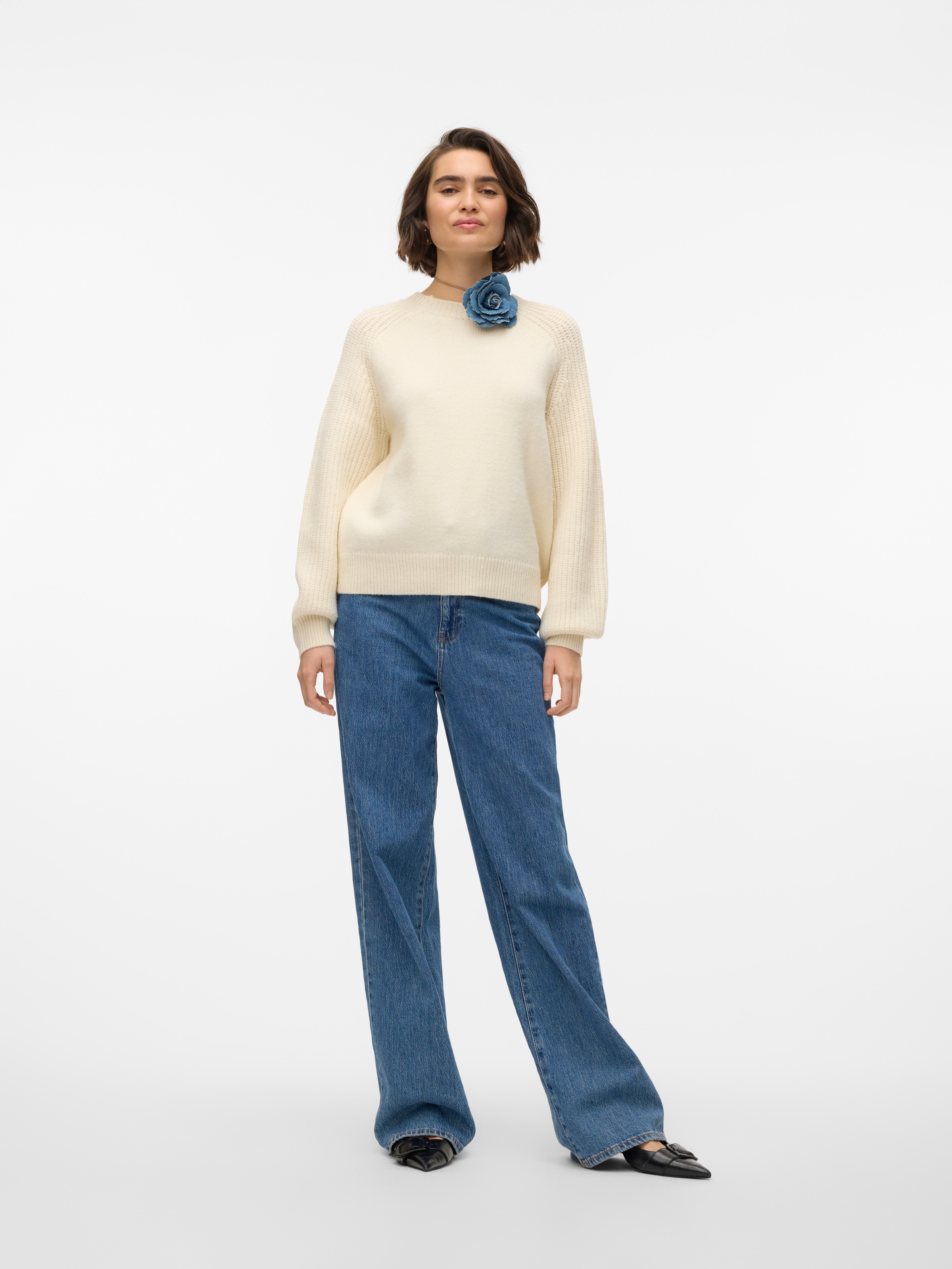 Vero Moda Rundhalspullover »VMENYA LS O-NECK PULLOVER BOO«