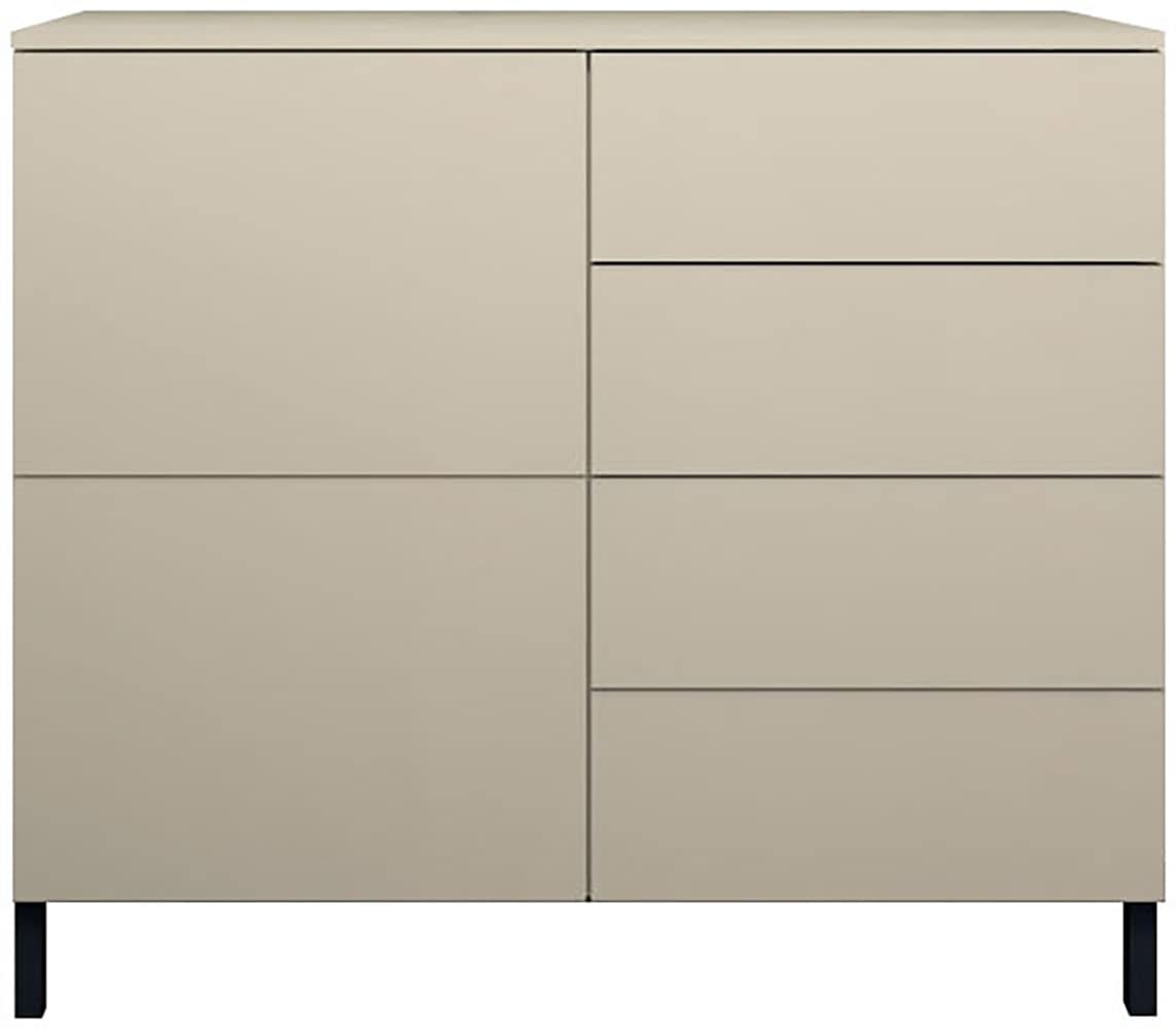 borchardt Möbel Kommode »Haama, modern, grifflos, Metallfüße, praktisch,  2 Türen« Push-To-Open, verstellbare Einlegeböden, viel Stauraum, Breite 93cm