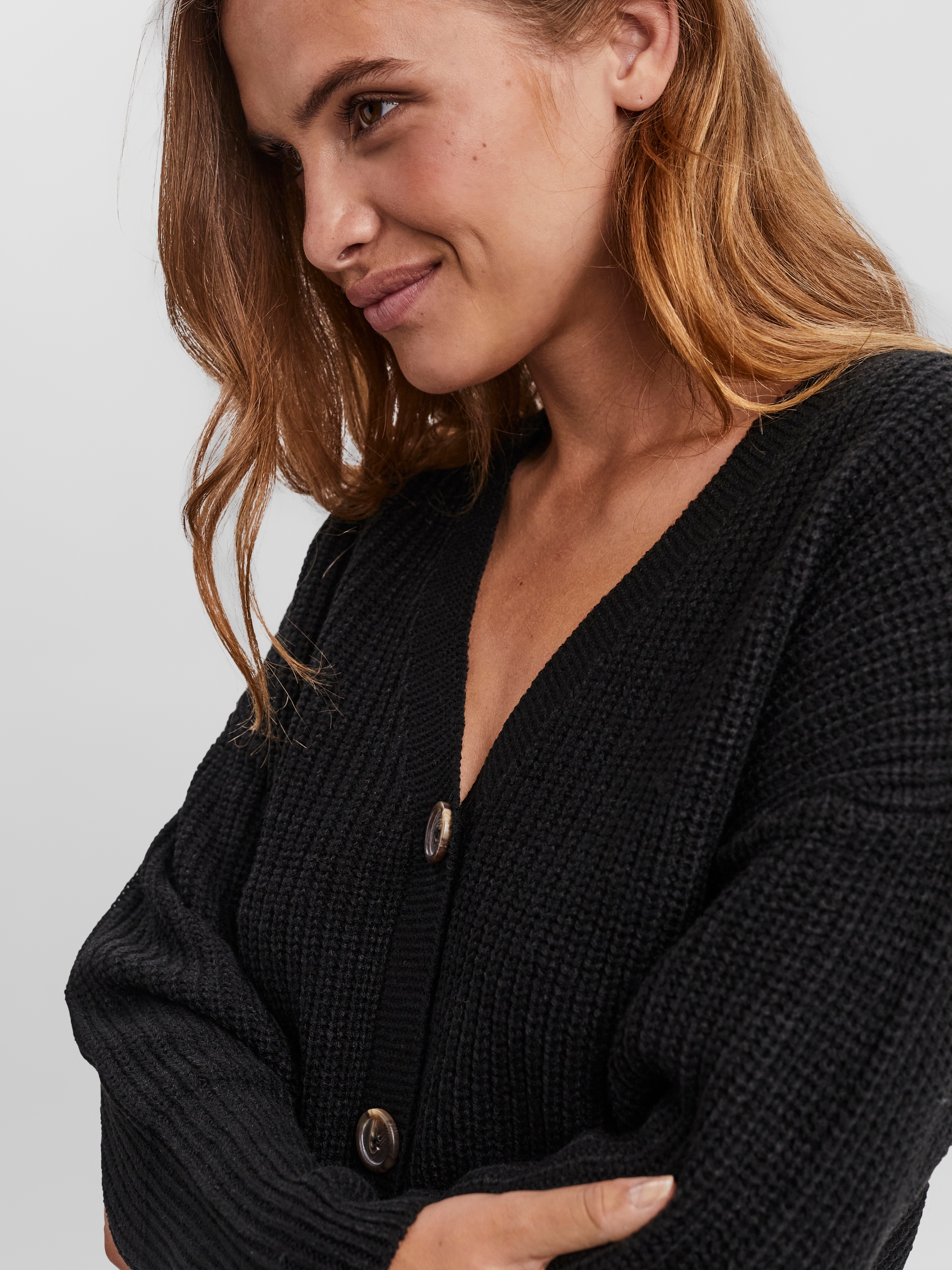 Vero Moda Strickjacke »VMLEA LS V-NECK CUFF CARDIGAN«