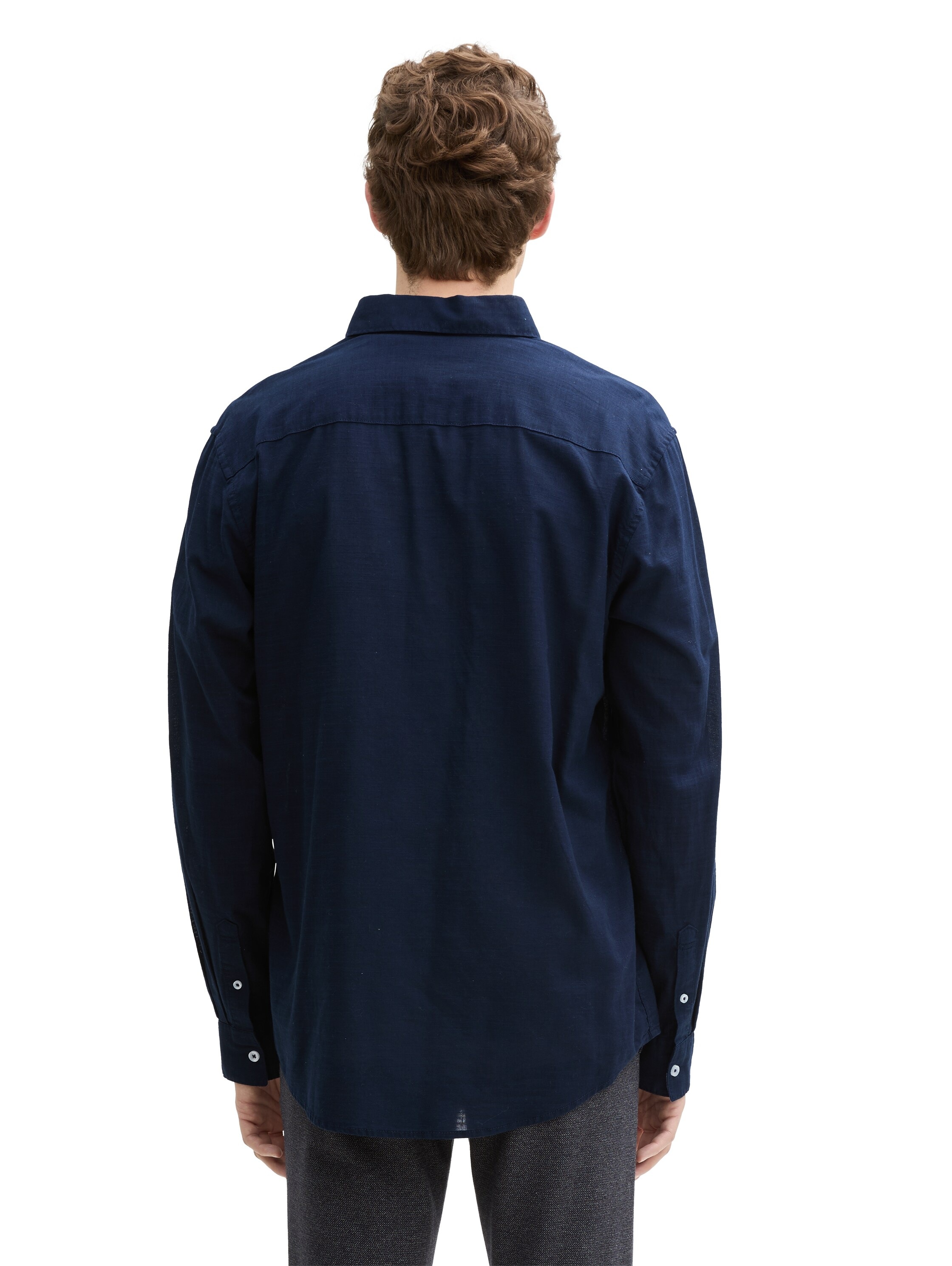 TOM TAILOR Langarmhemd, mit Logo Stickerei