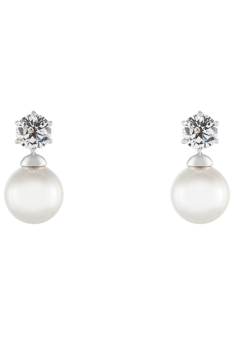 Paar Ohrstecker »CLASSY PEARLS, UK.BR.1202.0014«, mit Zirkonia (synth.) - mit Perle...