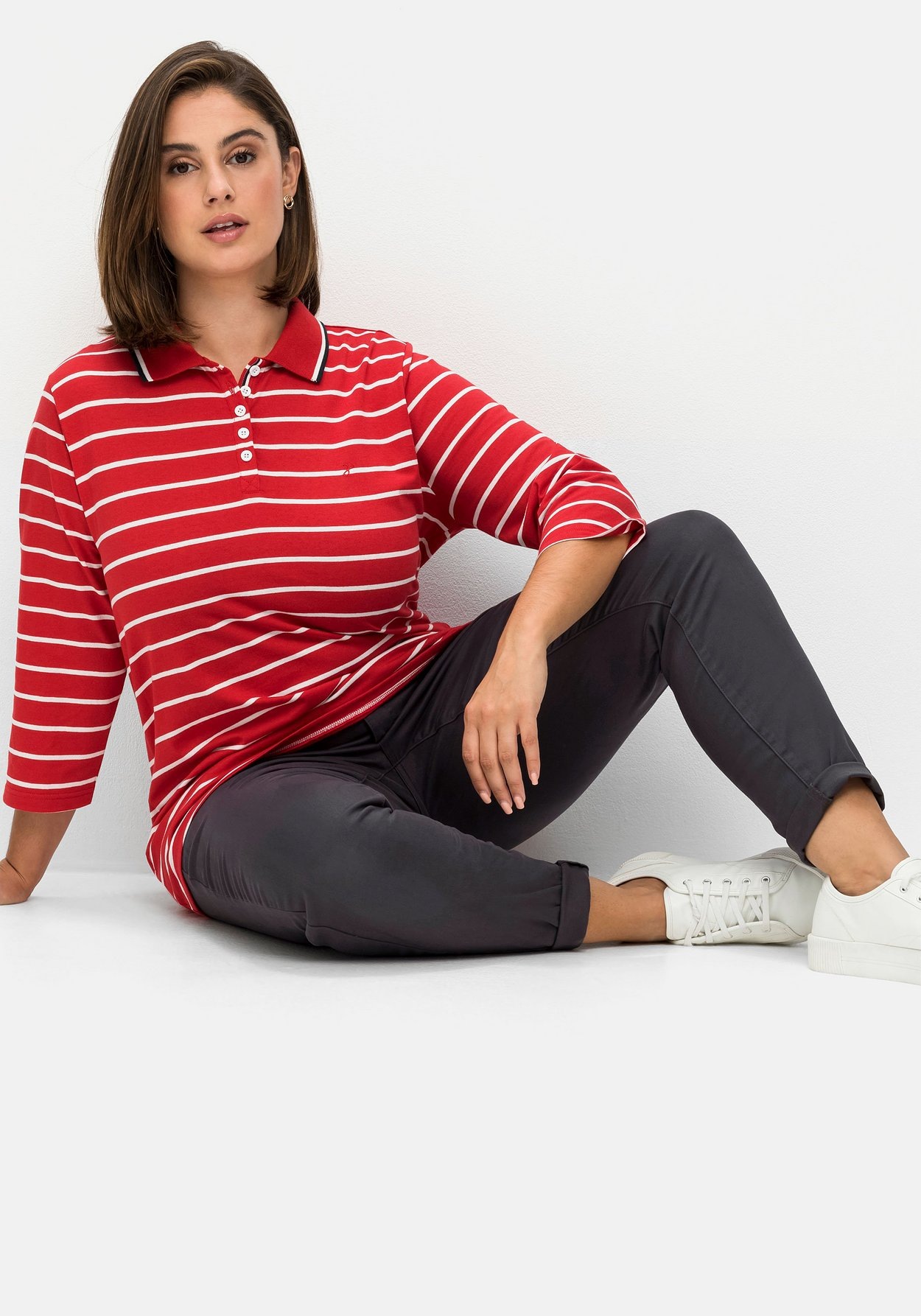 Sheego Stretch-Hose »Twillhose für schmale Beine und mehr Bauch«