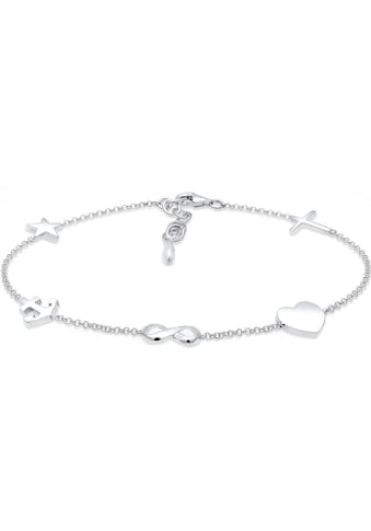 Armband »Kreuz Herz Infinity-Unendlichkeitsschleife Anker Stern, 0201951617«