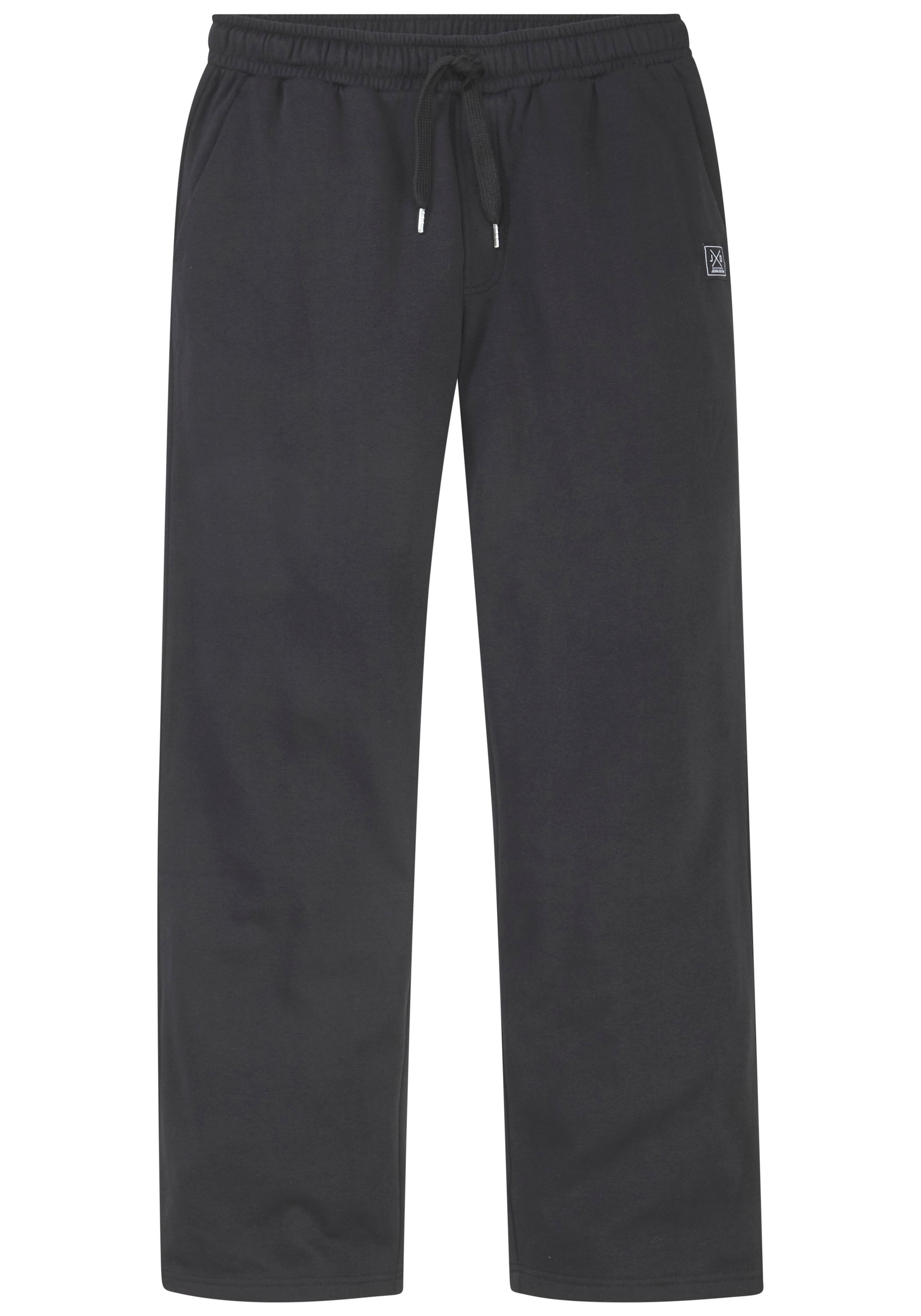 John Devin Sweathose »- Jogginghose aus innen angerauter Sweatware«  mit breiter Kordel und seitlichen Taschen