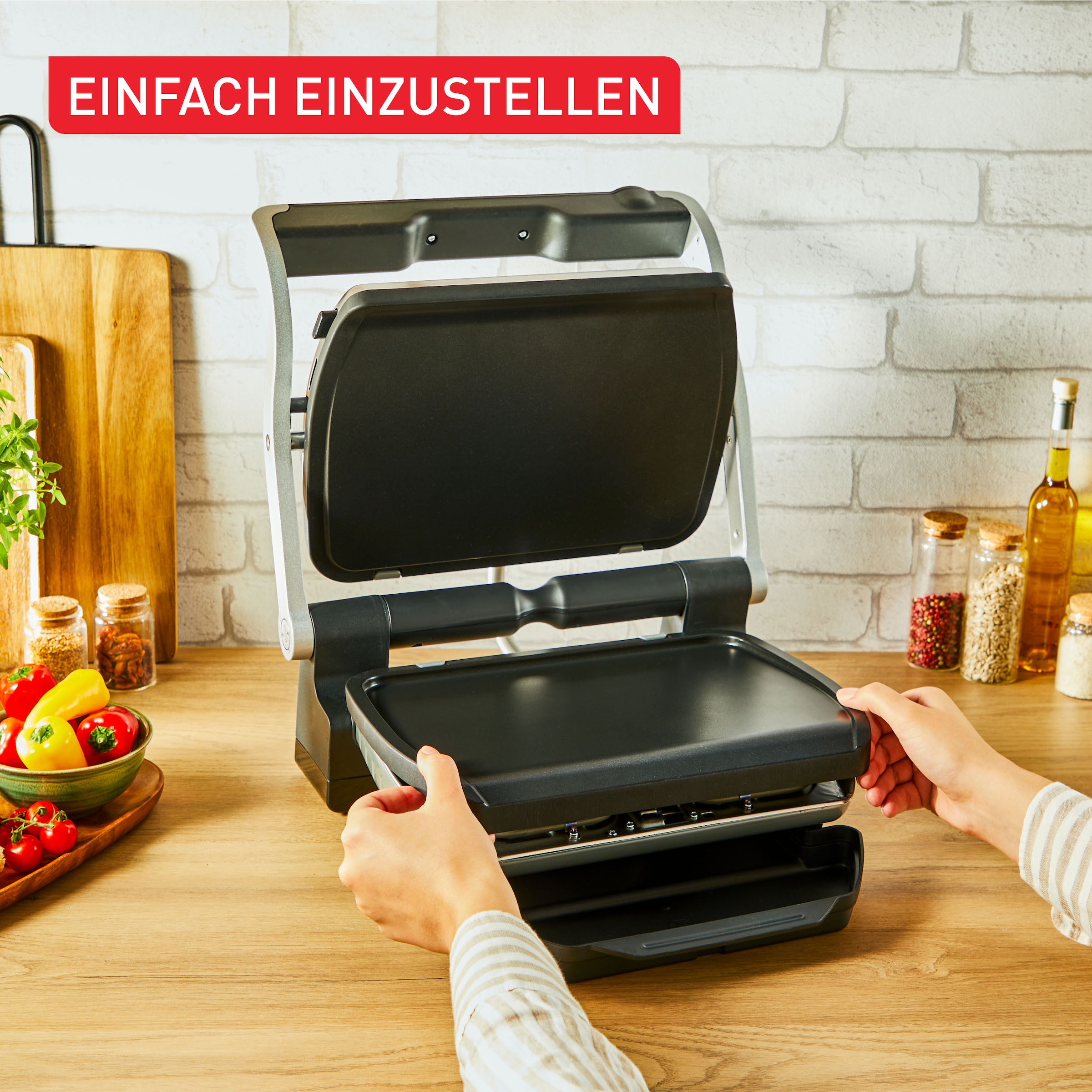Tefal Backblech »XA7288 OptiGrill«, Aluminium, (Set), Plancha-Platten, für empfindliche Zutaten, antihaftb. Alu-Druckguss