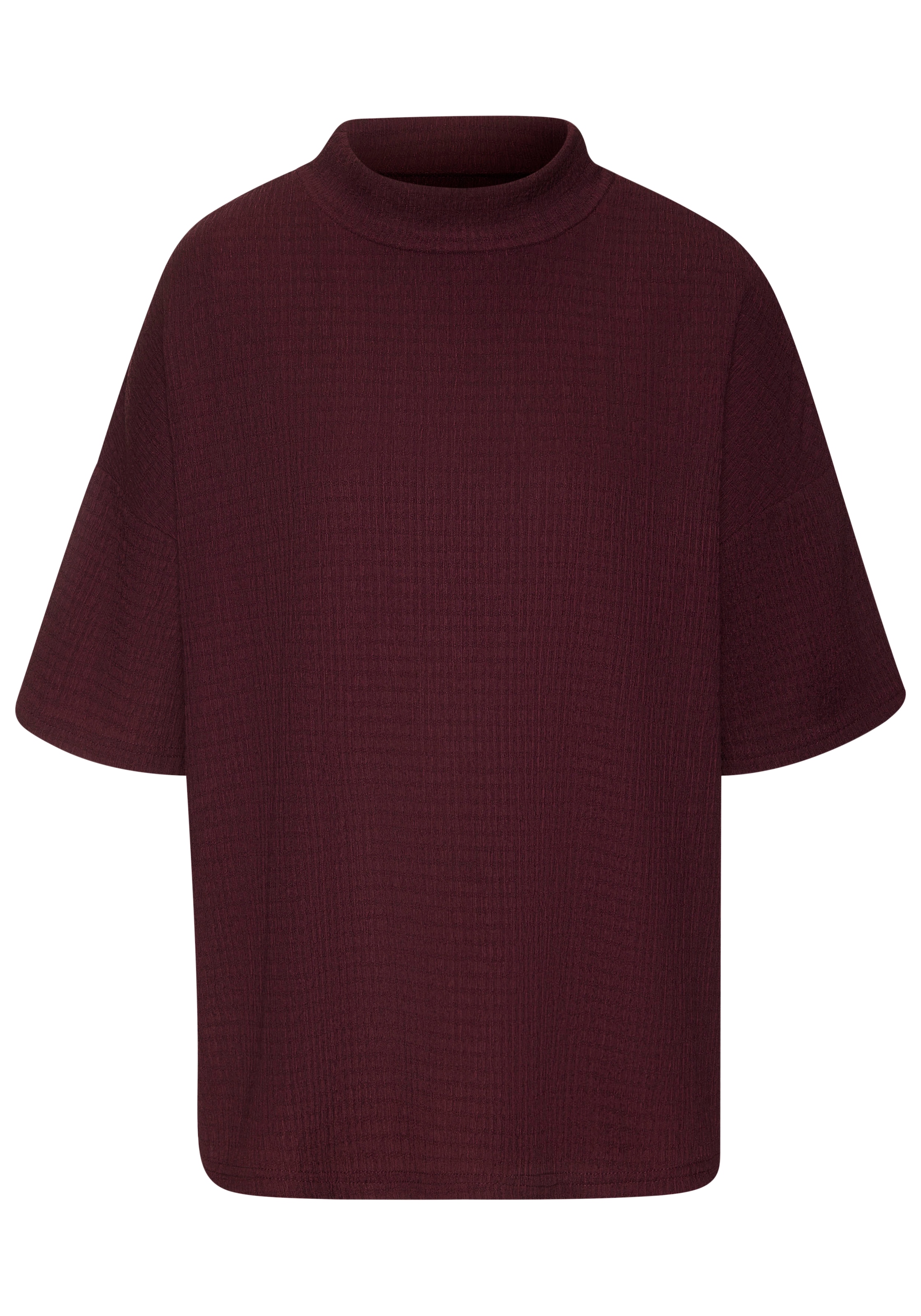 LASCANA Kurzarmshirt »mit Stehkragen«, (2er-Pack), aus bügelfreier Crêpe-Qualität