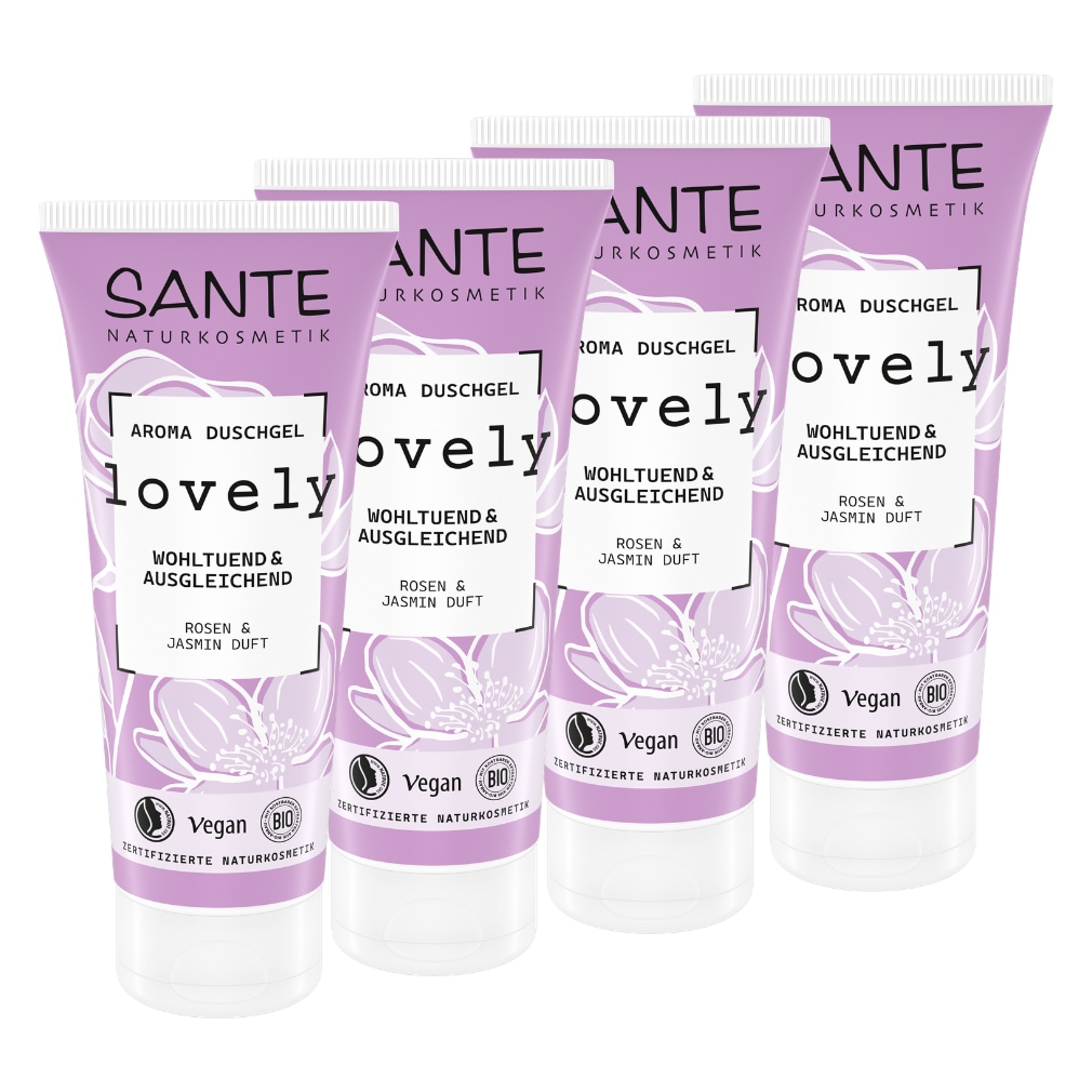 SANTE Duschgel »lovely« für alle Hauttypen, mit flüssiger Textur, vegan