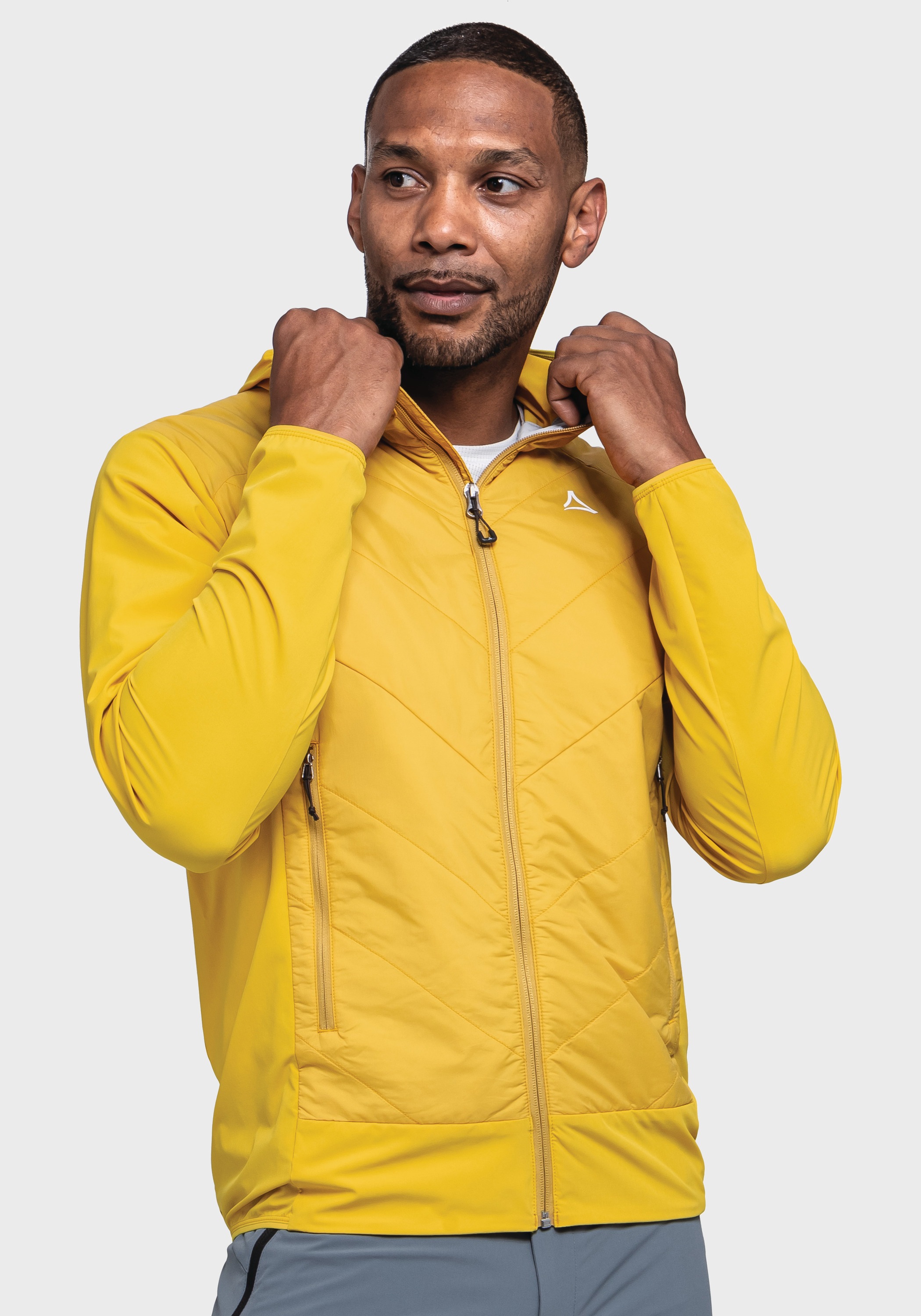 Schöffel Funktionsjacke »Hiking Hybrid Jk Style Blaueis MNS«, mit Kapuze
