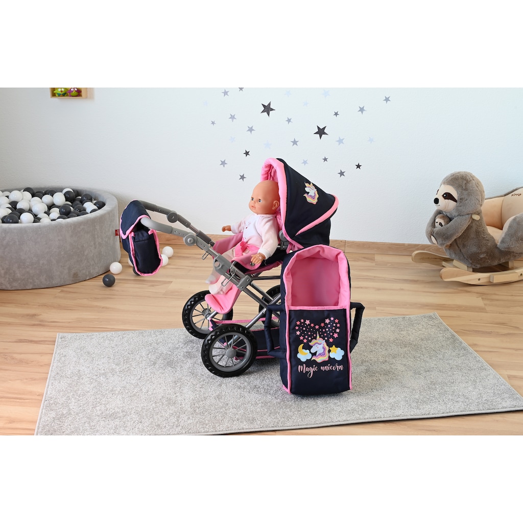 Knorrtoys® Kombi-Puppenwagen »Ruby - Magic Unicorn«