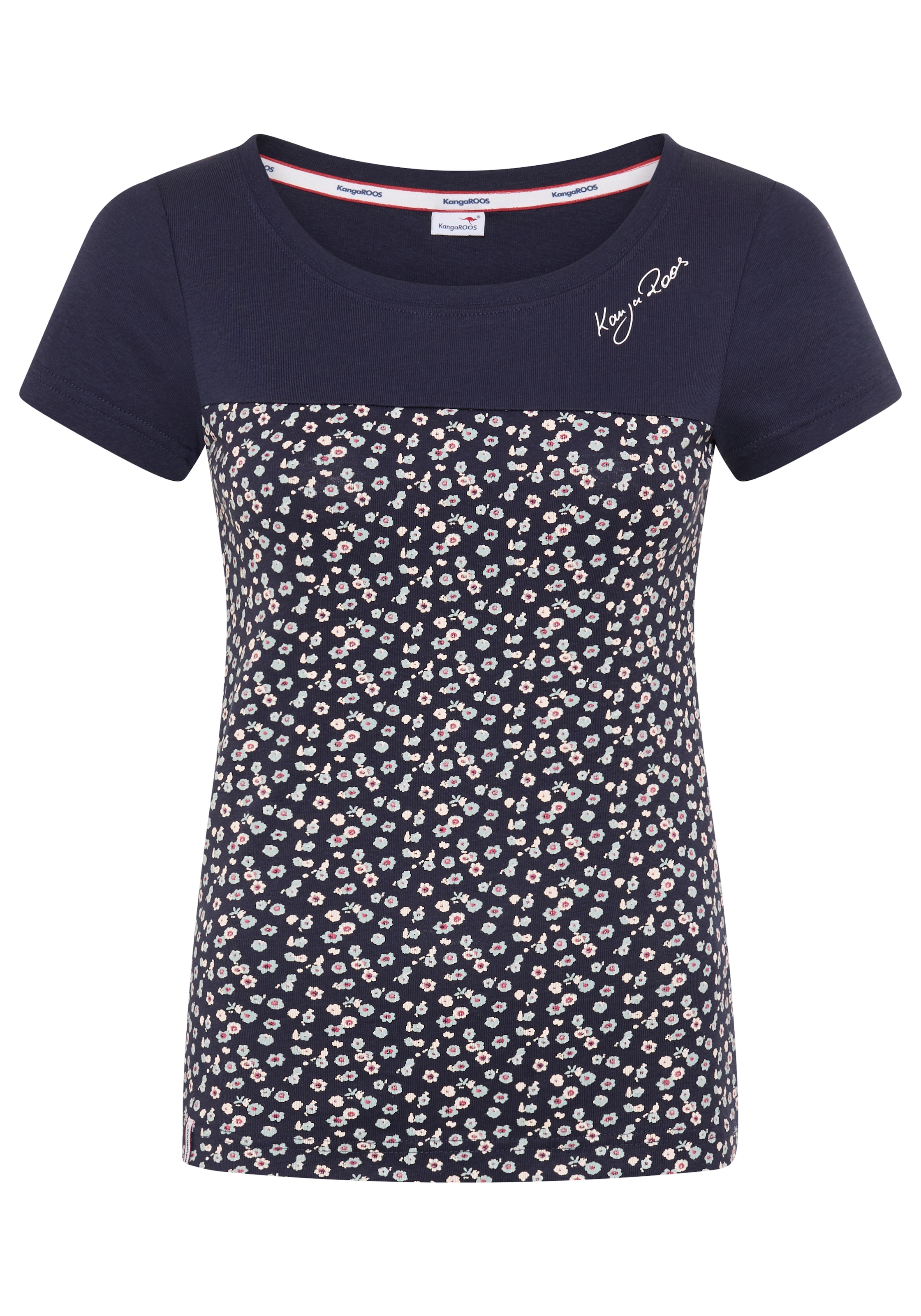 KangaROOS T-Shirt Kurzarm,  sehr figurbetonte Passform,  aus Baumwolle