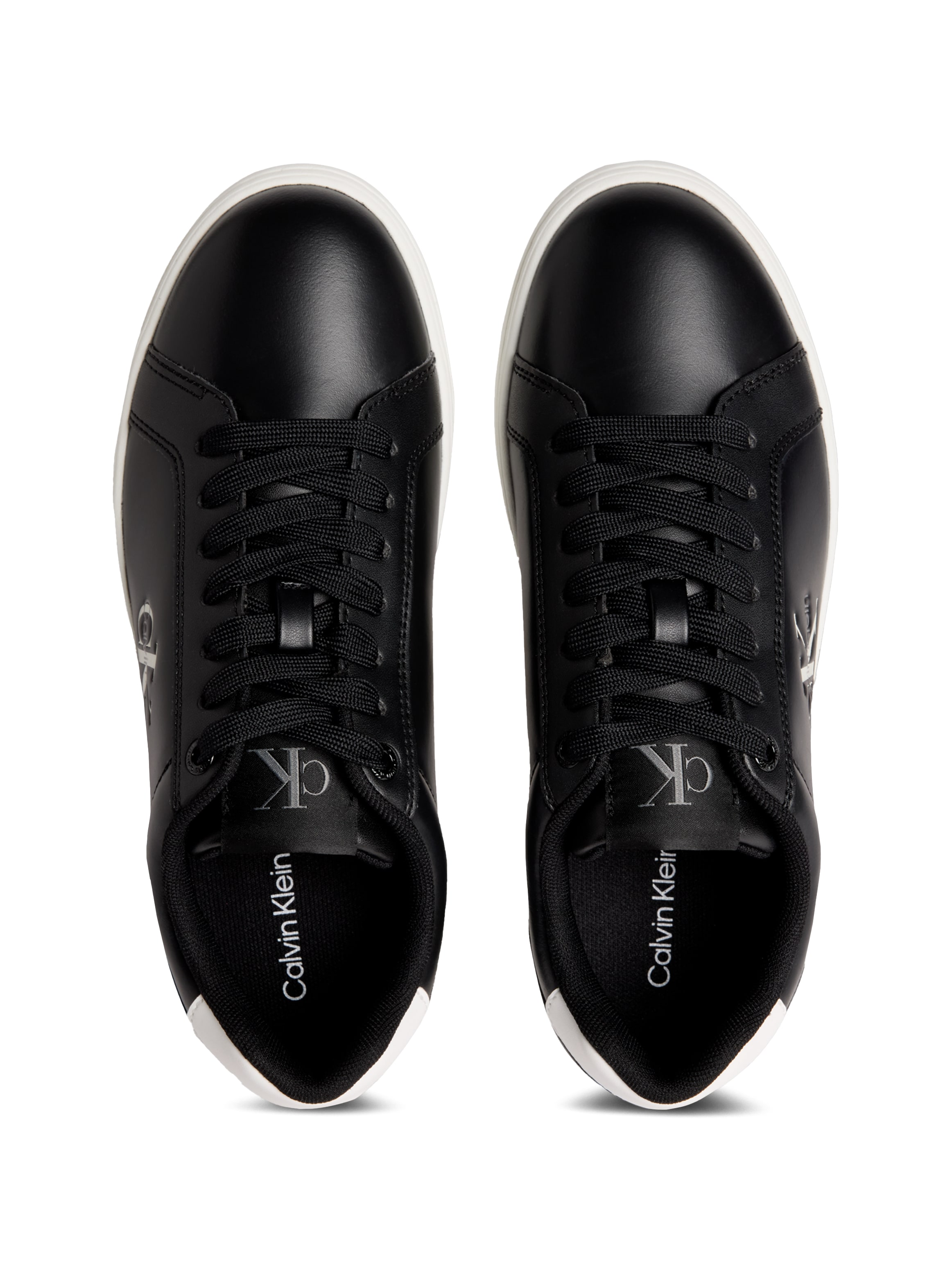 Calvin Klein Jeans Sneaker »CLASSIC CUPSOLE MONO LTH«, Freizeitsneaker, Halbschuh, Schnürschuh in klassischer Optik