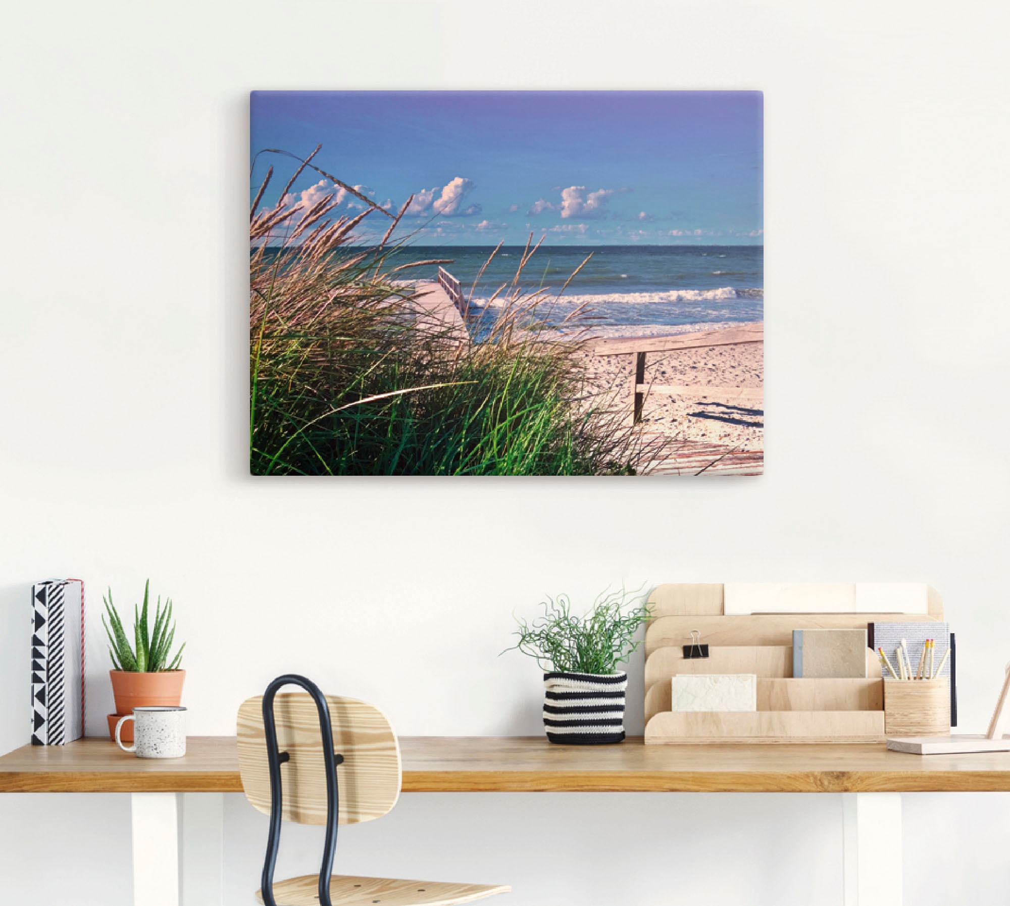 Artland Wandbild »Ostsee Impression Heiligenhafen« Strand 1 Stk. tlg. auf Holzrahmen gespannt