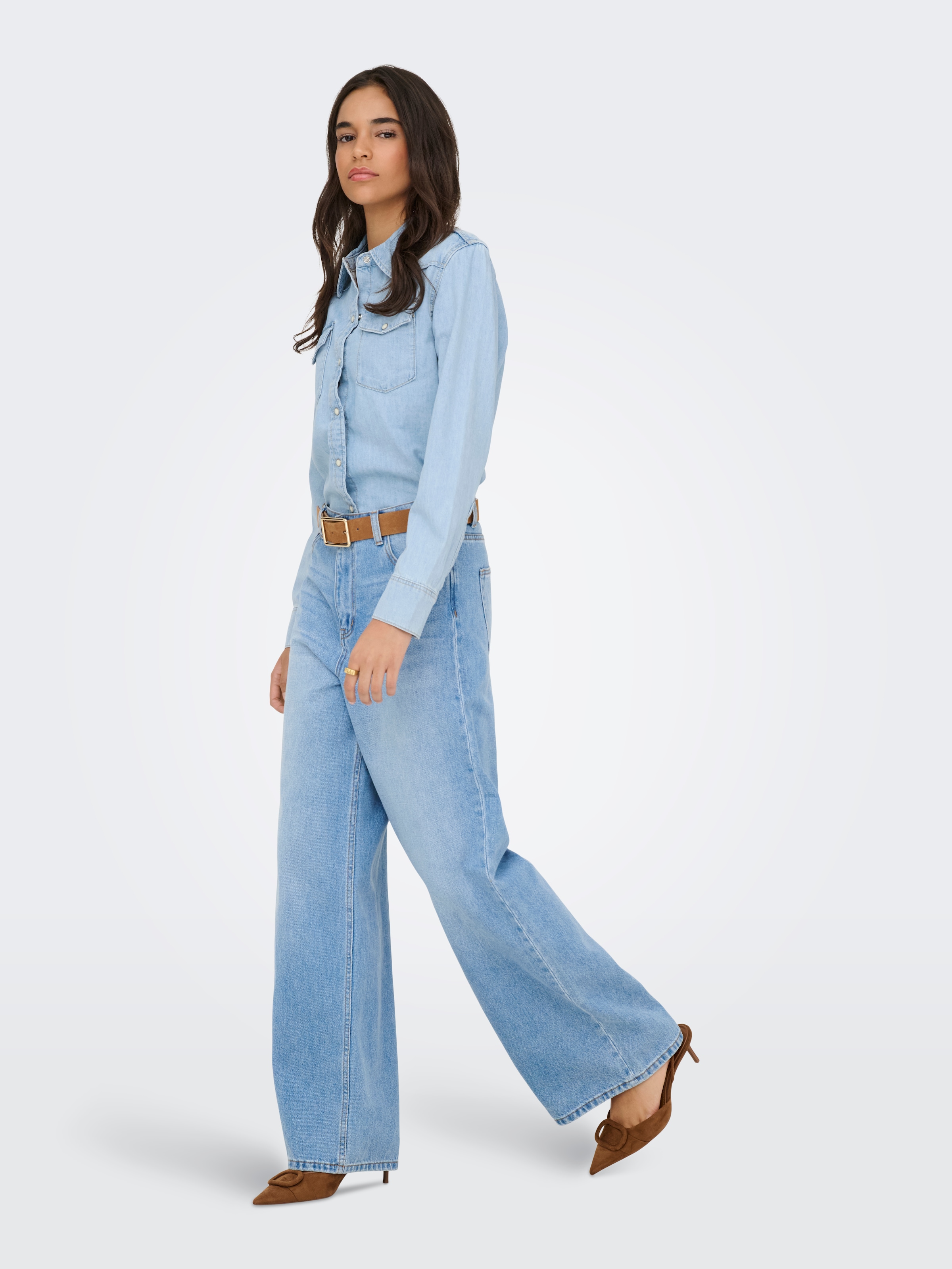 ONLY Jeansbluse »ONLCHARLIZE LS DNM SHIRT AKM NOOS«