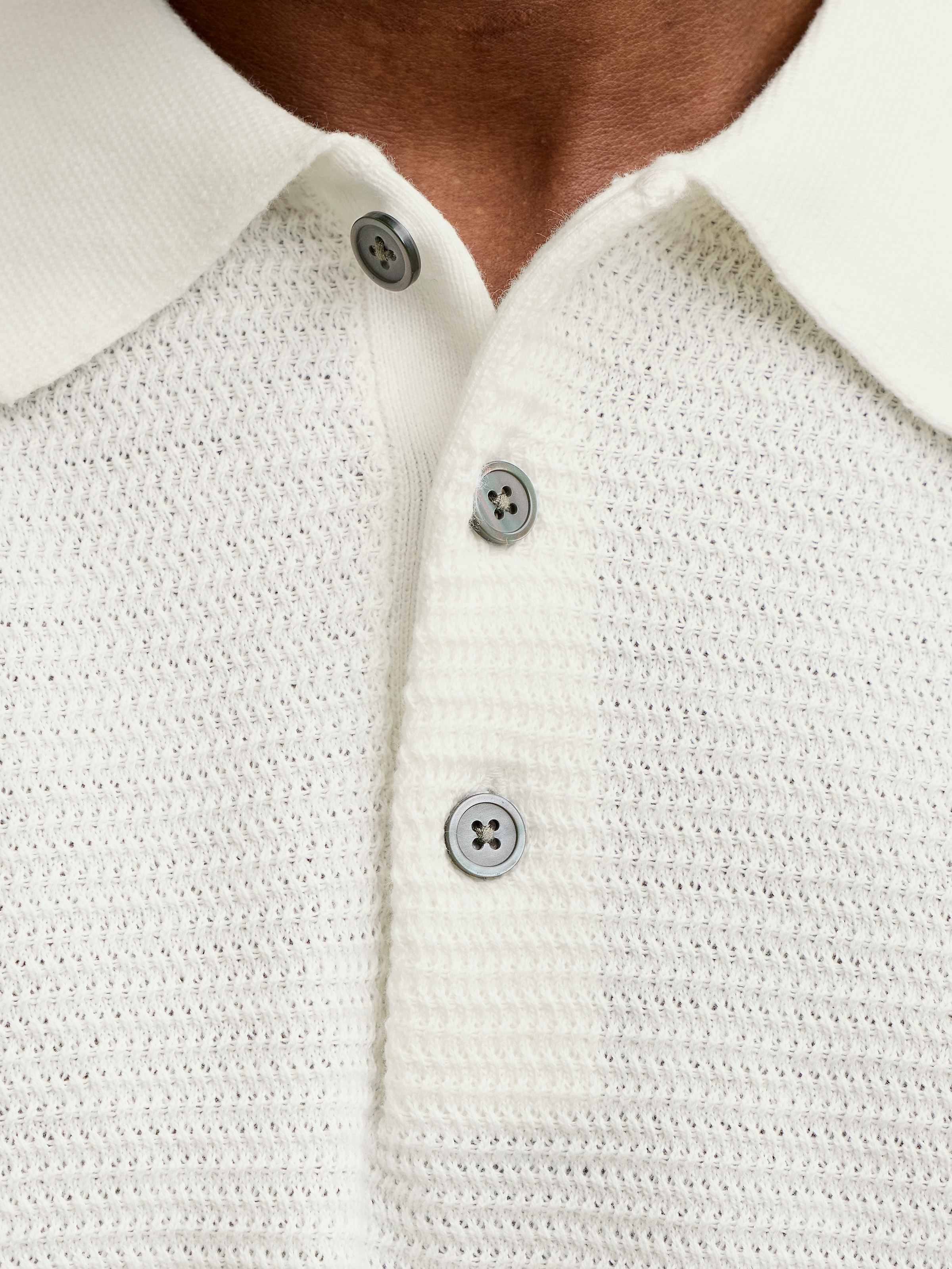 Jack & Jones Polokragenpullover »JPRBLURILEY KNIT POLO SS SN« Baumwolle, regular fit