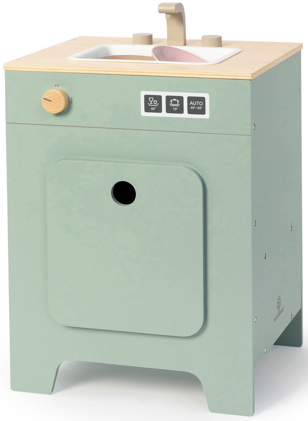 Musterkind Kinder-Geschirrspüler »Geschirrspüler Mix & Match, salbei/natur« FSC - schützt Wald in grün