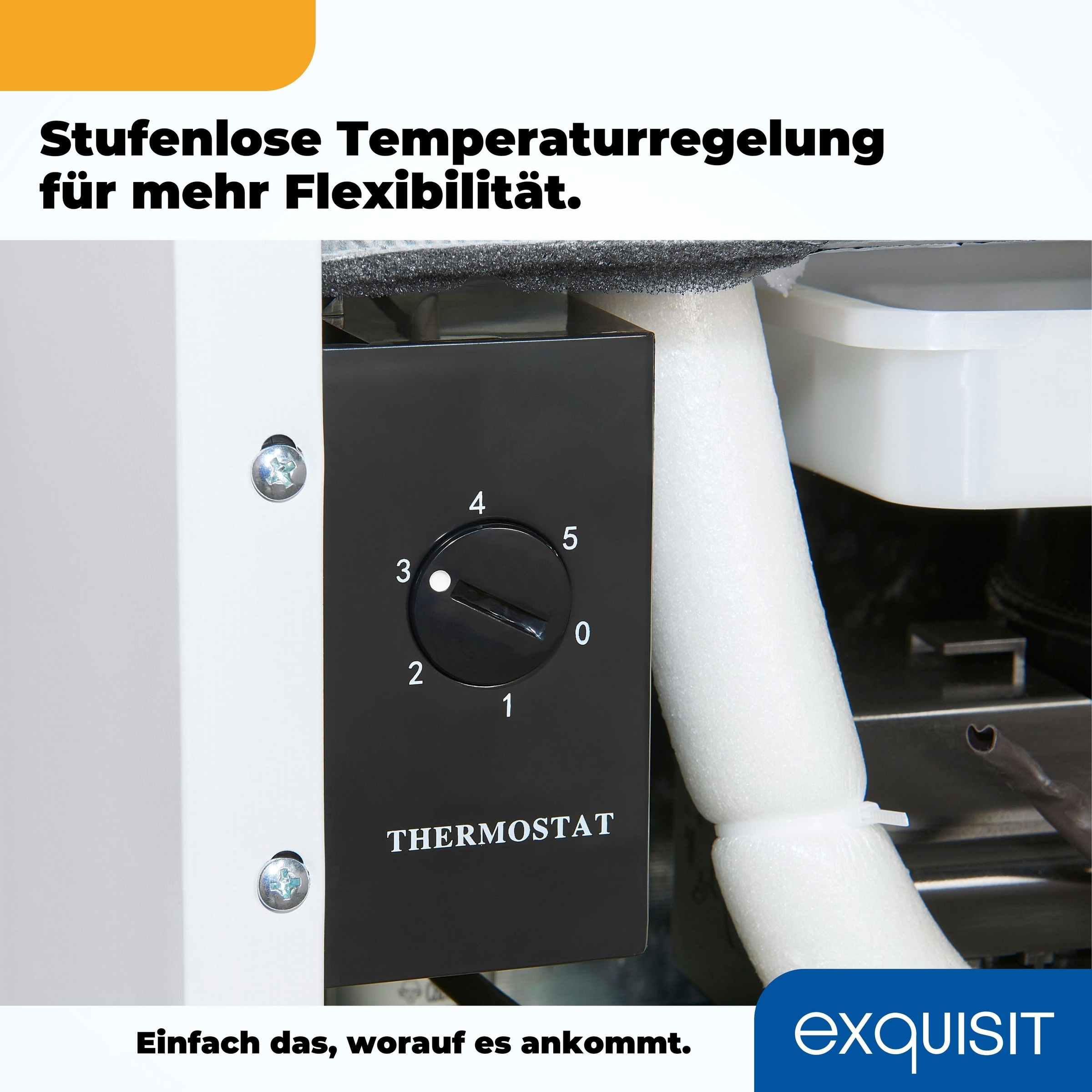 exquisit Kühlschrank »KB05-V-O040E weiss«