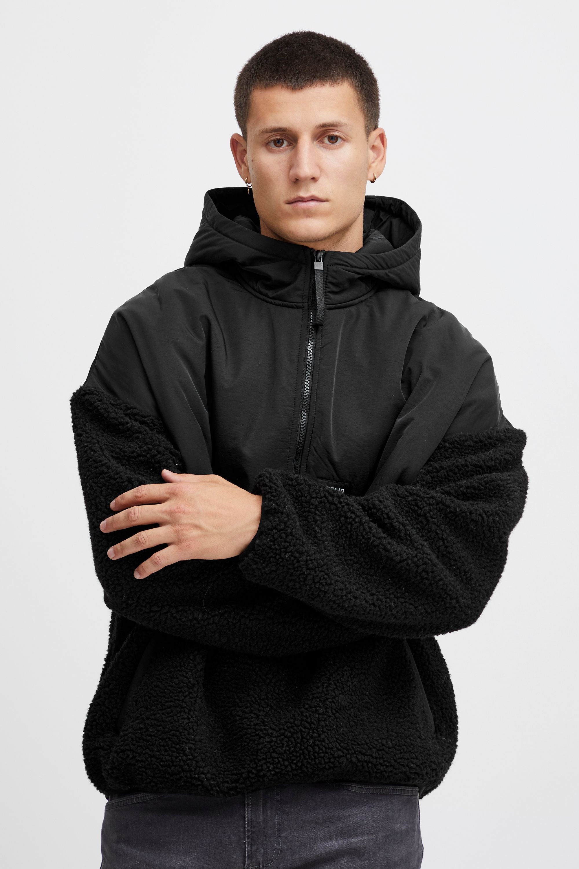 !Solid Fellimitatjacke »Fellimitatjacke SDMarco«, mit Kapuze