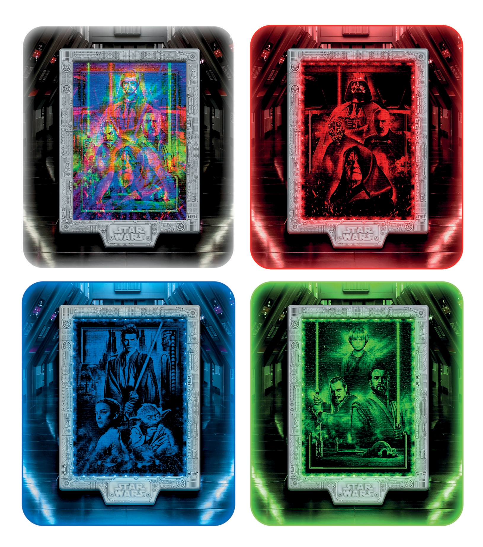 Clementoni® Puzzle »Star Wars - The Metamorphic Art Collection Episode 1-2-3« Mit Licht; Made in Europe
