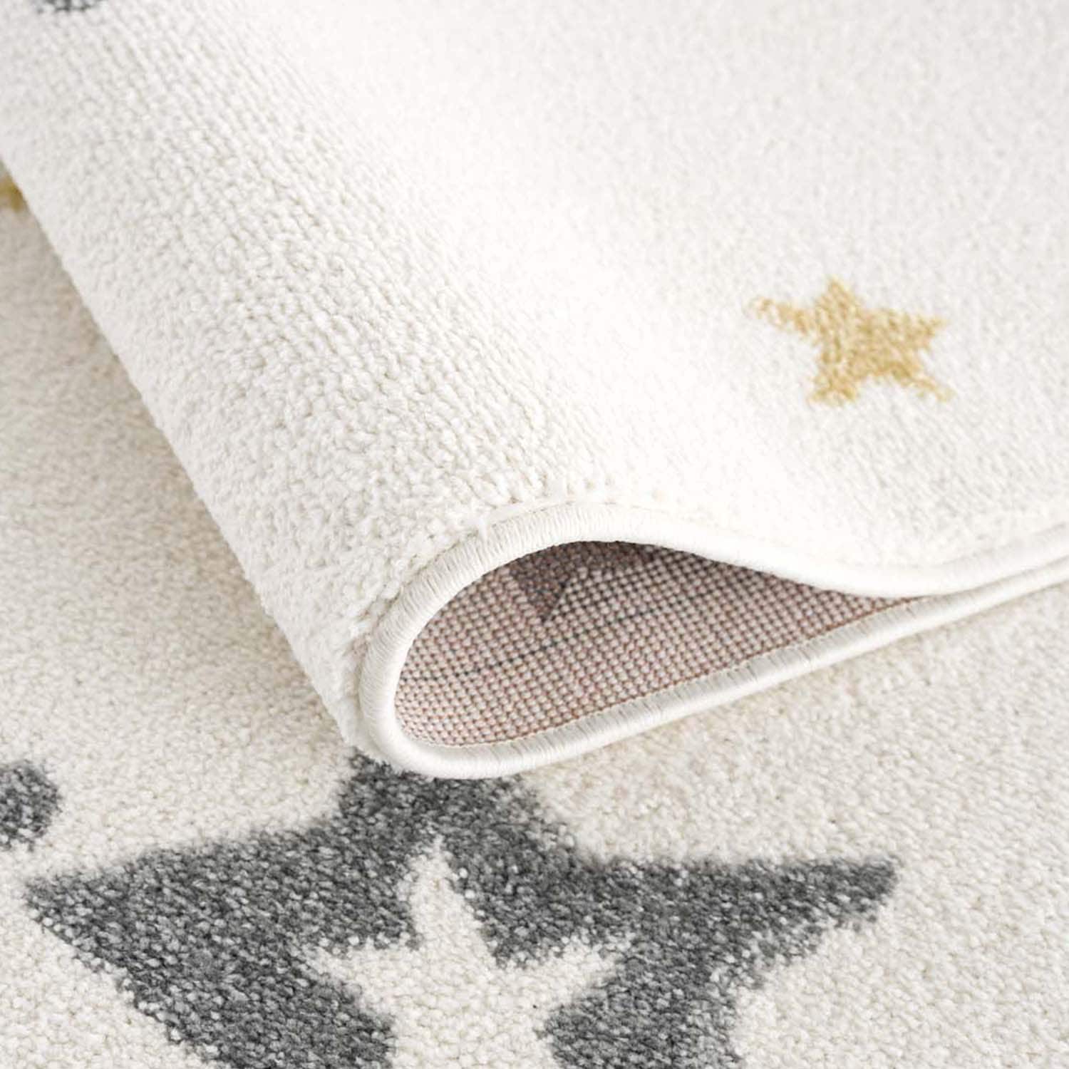 Carpet City Kinderteppich »Anime9385«, rechteckig, 11 mm Höhe, Babyteppich, Sterne, Mond, Nachthimmel, Weicher Flor, Pflegeleicht