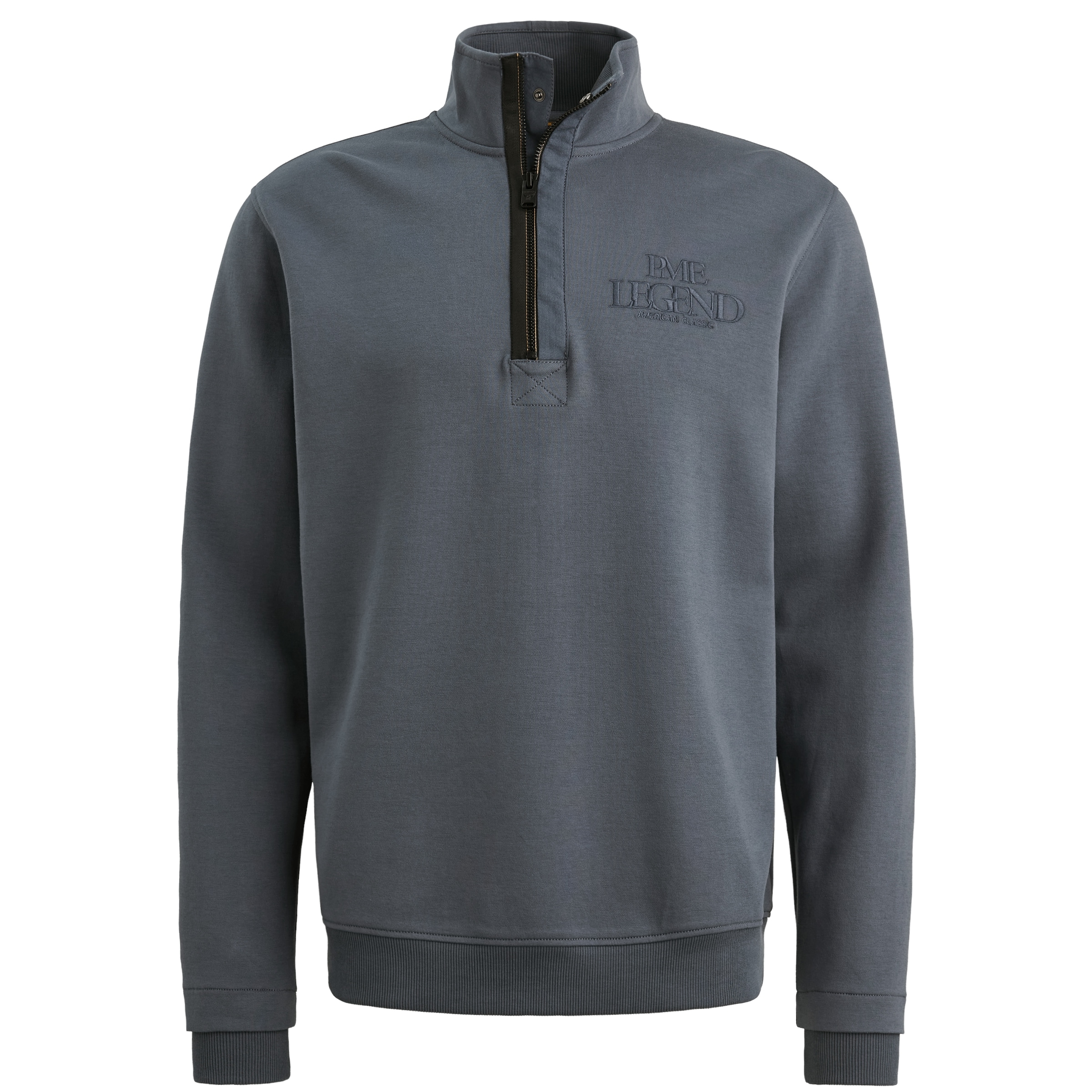 PME LEGEND Sweater , mit Logo-Stickerei und Troyer-Kragen mit Reißverschluss
