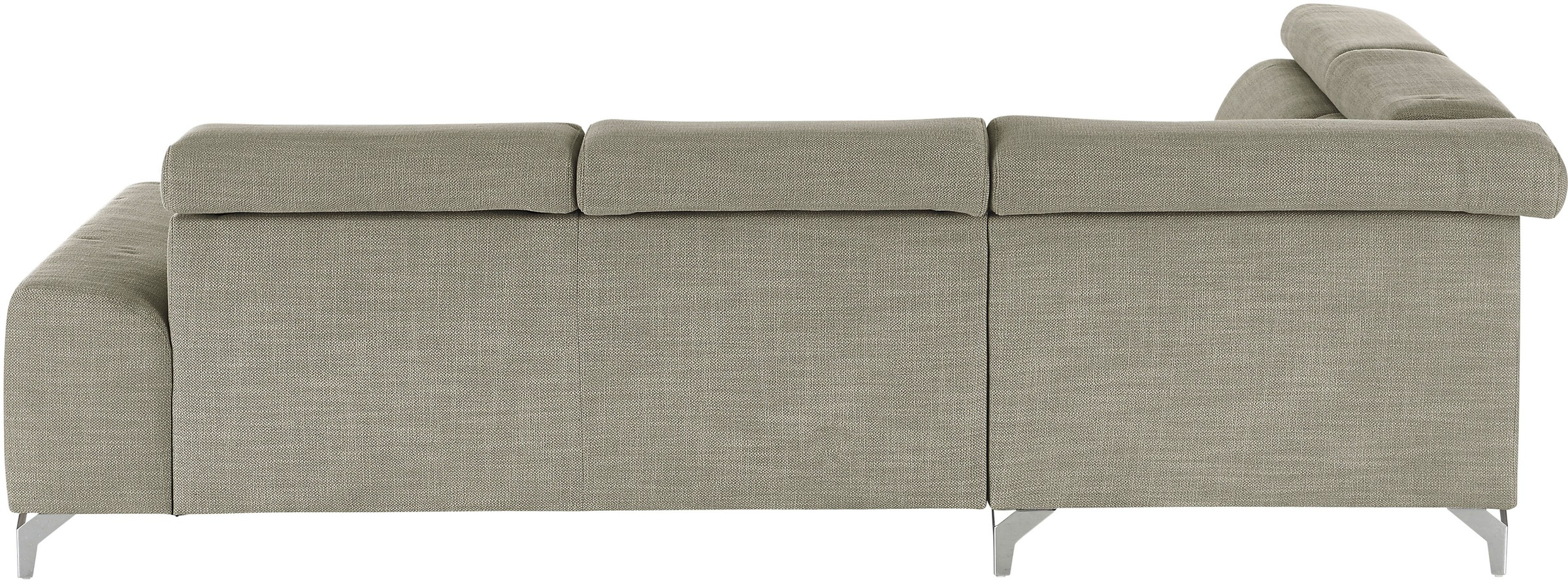 3C Candy Ecksofa »Greve Sofa immer mit manuelle Kopfteilverstellungen, modern, elegant« wahlweise motorischer Sitzvorzug, bequem und zeitlos, L-Form