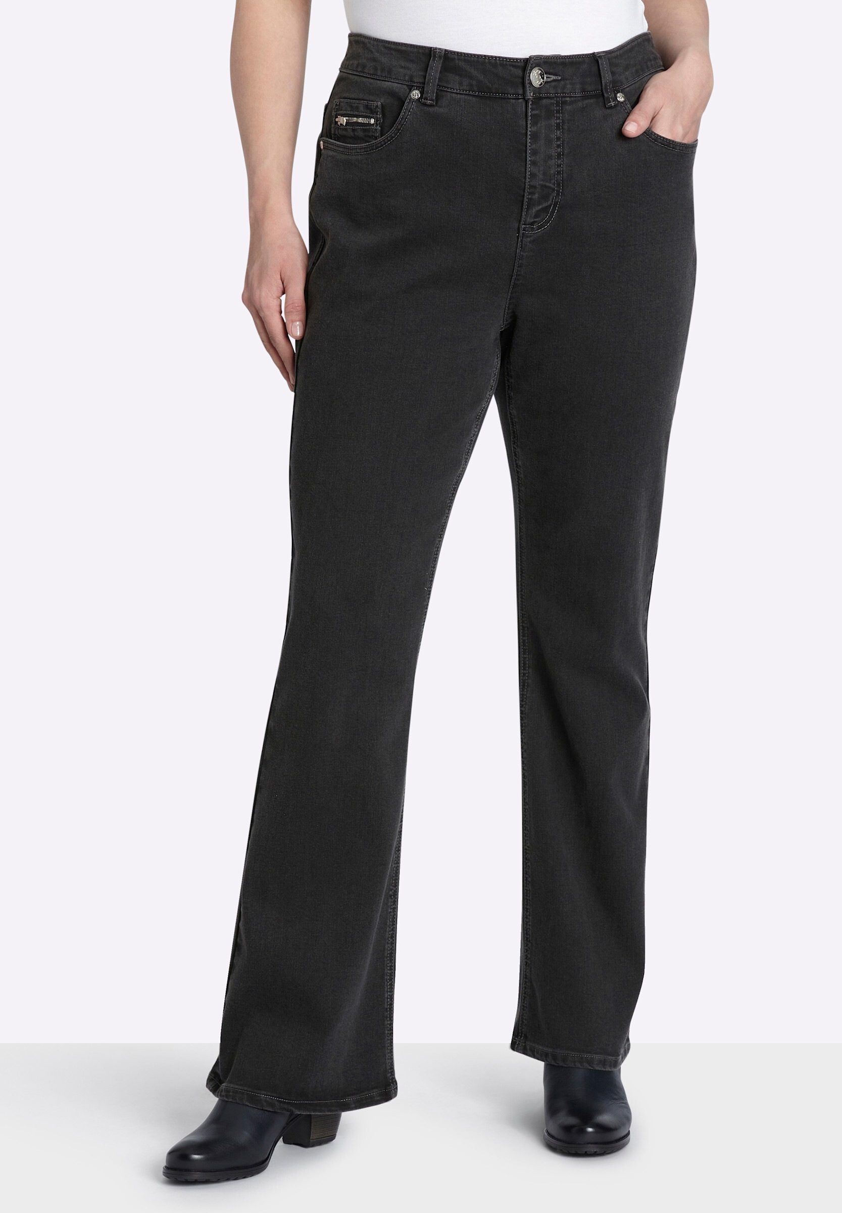 Sheego 5-Pocket-Jeans »Bootcut-Jeans Bootcut-Jeans in 5-Pocket-Form«