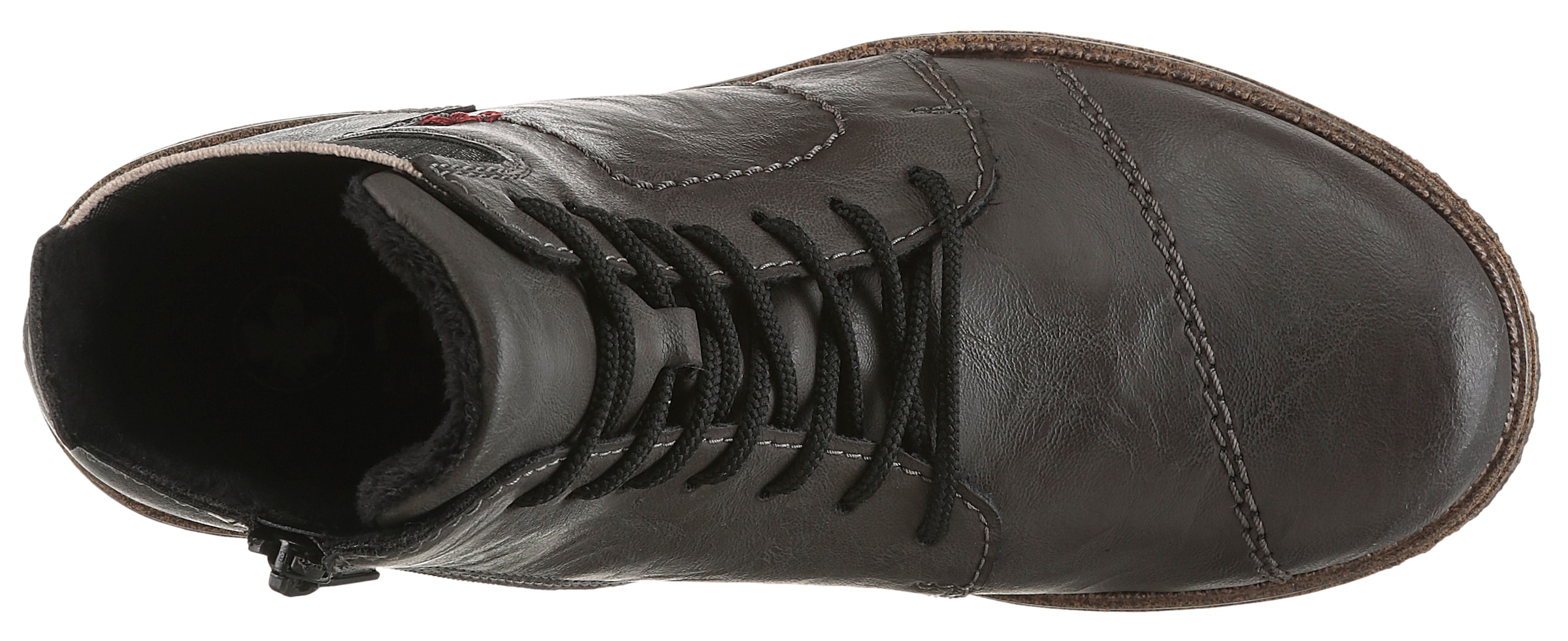 Rieker Schnürstiefelette, Schnürboots, Herbststiefelette, Blockabsatz, mit weicher Innensohle