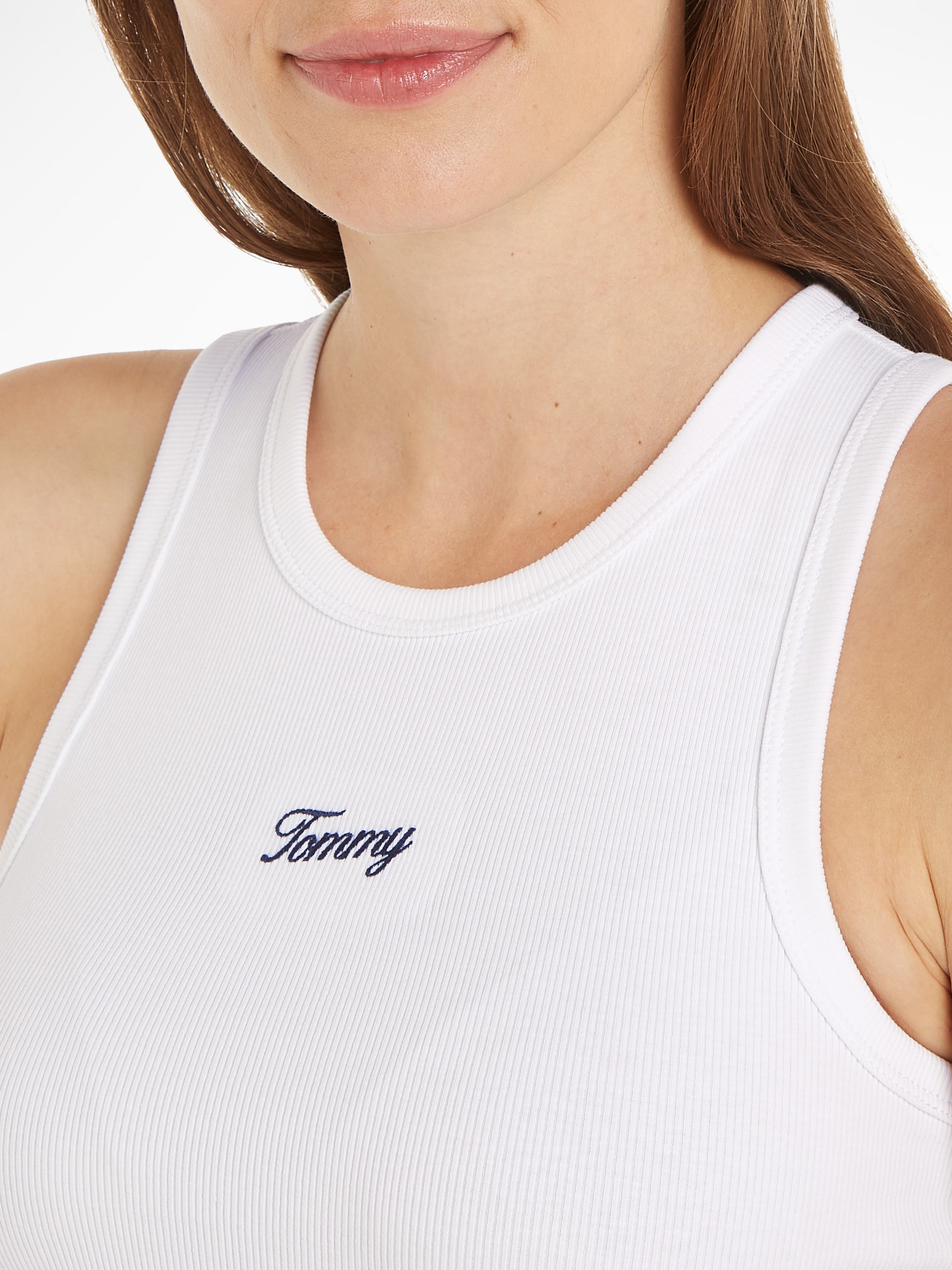 Tommy Jeans Tanktop »TJW SLIM SCRIPT TANK EXT«, Mit Tommy Logo-Schriftzug