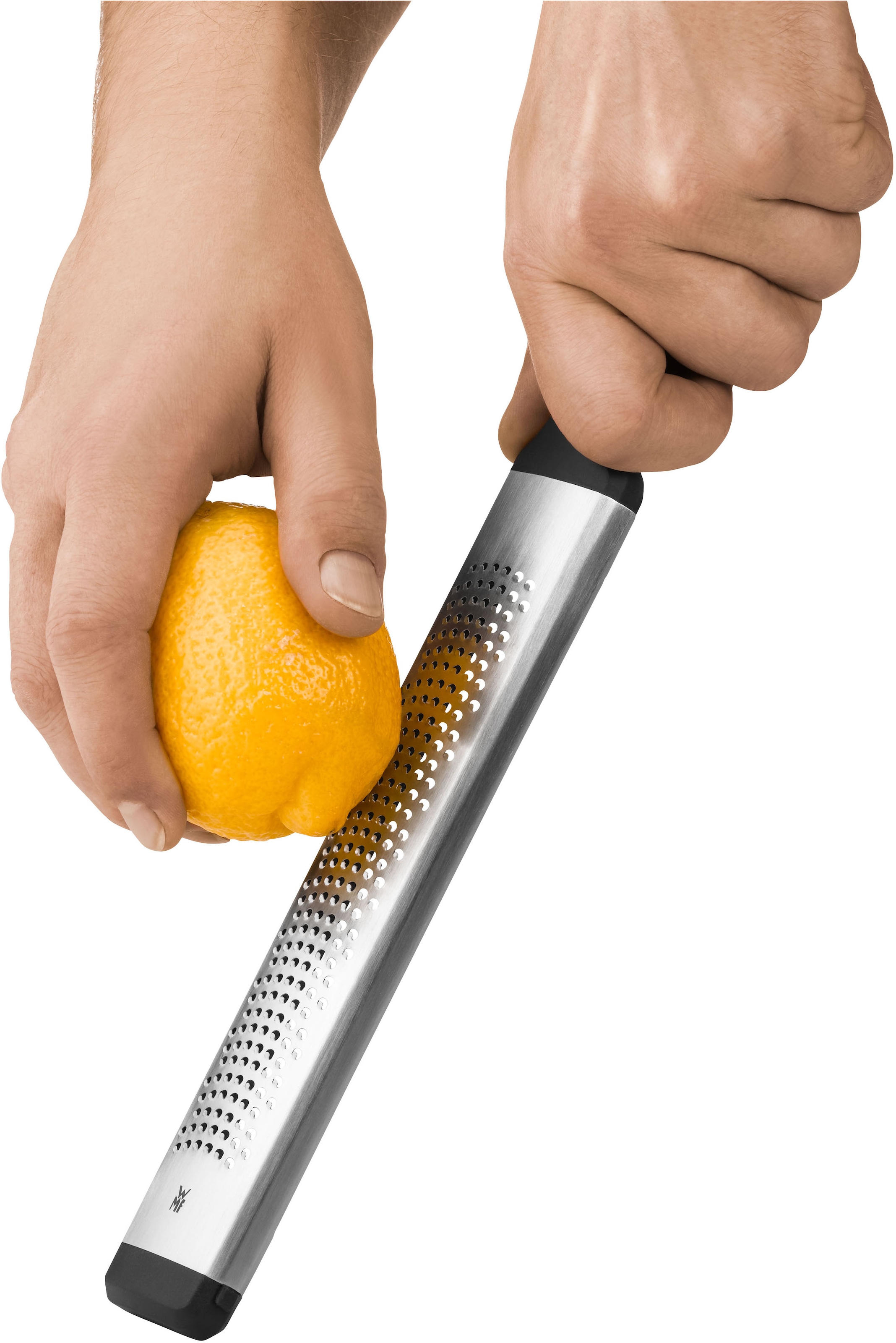 WMF Küchenreibe »Top Tools« Cromargan Edelstahl, rutschfester Soft-Touch-Griff, Fingerschutz