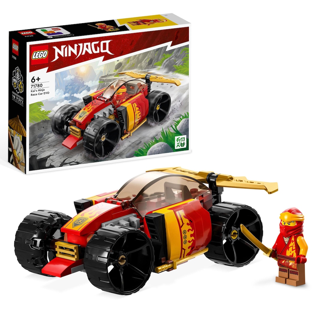 LEGO® Konstruktionsspielsteine »Kais Ninja-Rennwagen EVO (71780), LEGO® NINJAGO«, (94 St.)