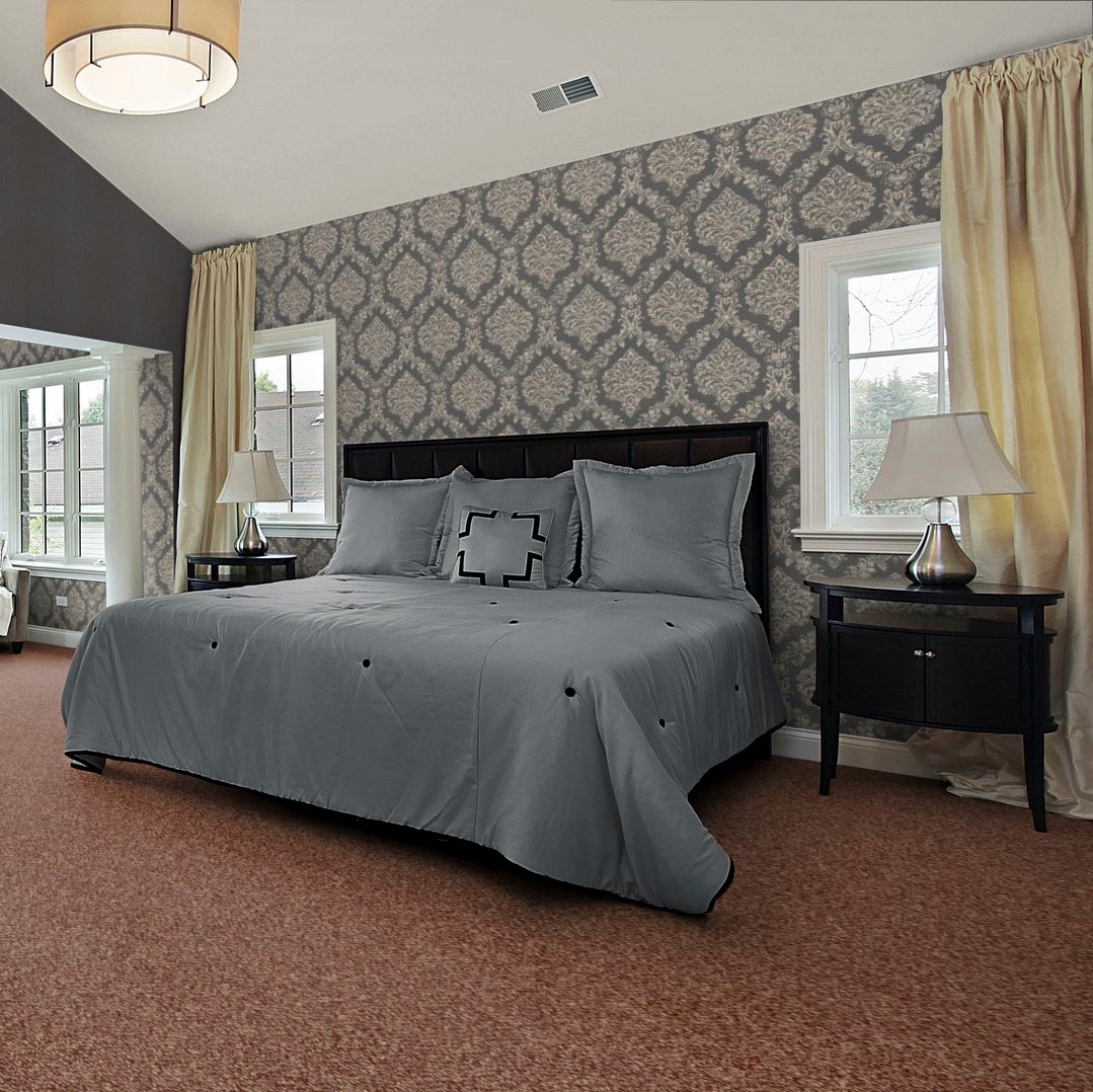 Bodenmeister Teppichboden »Baltic, Schlinge - meliert, Made in Belgium«, rechteckig, 5 mm Höhe, Wohnzimmer, Schlafzimmer, Kinderzimmer, Breite 400/500 cm