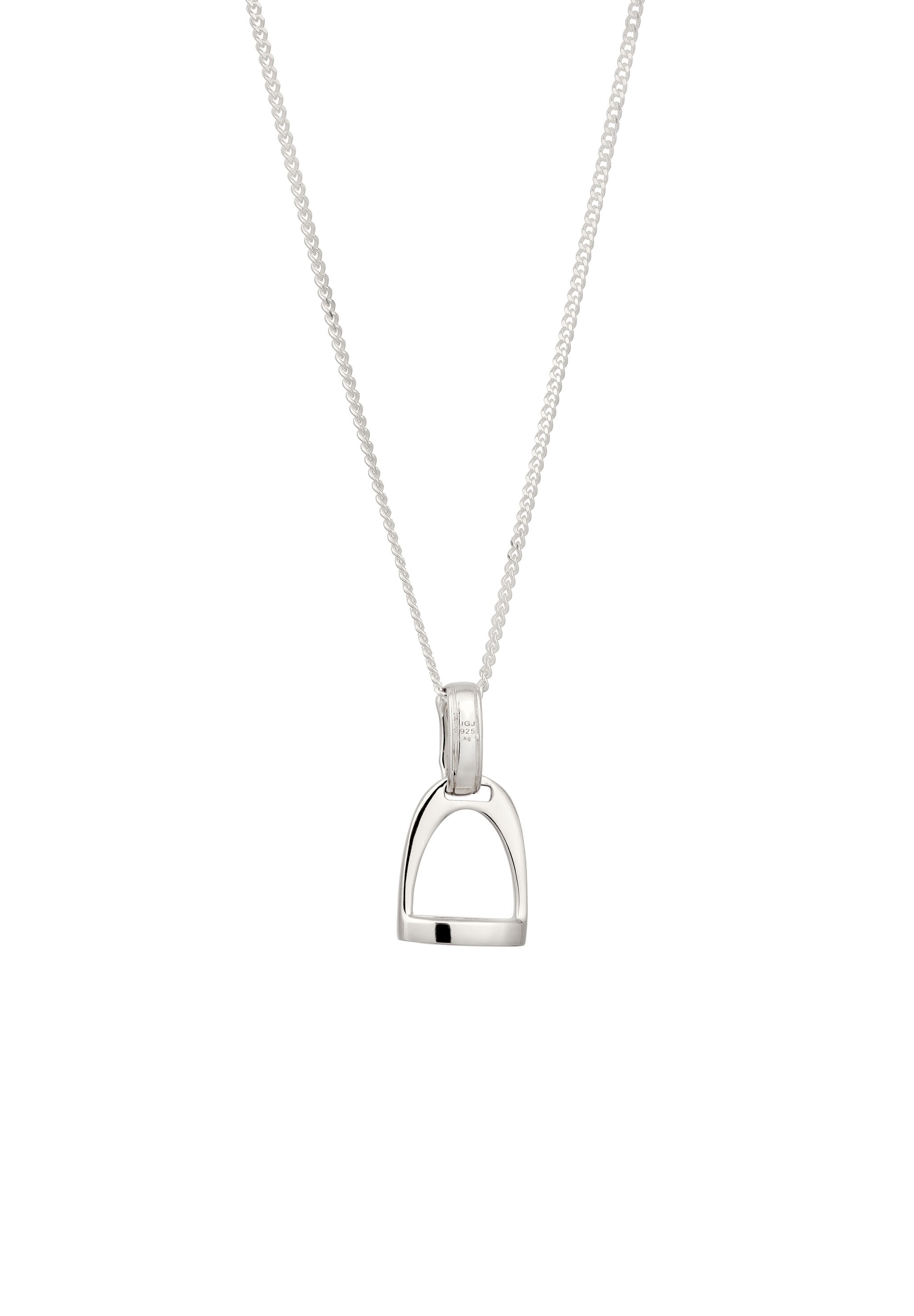 Kuzzoi Lange Kette »Halskette Steigbügel 925 Sterling Silber«