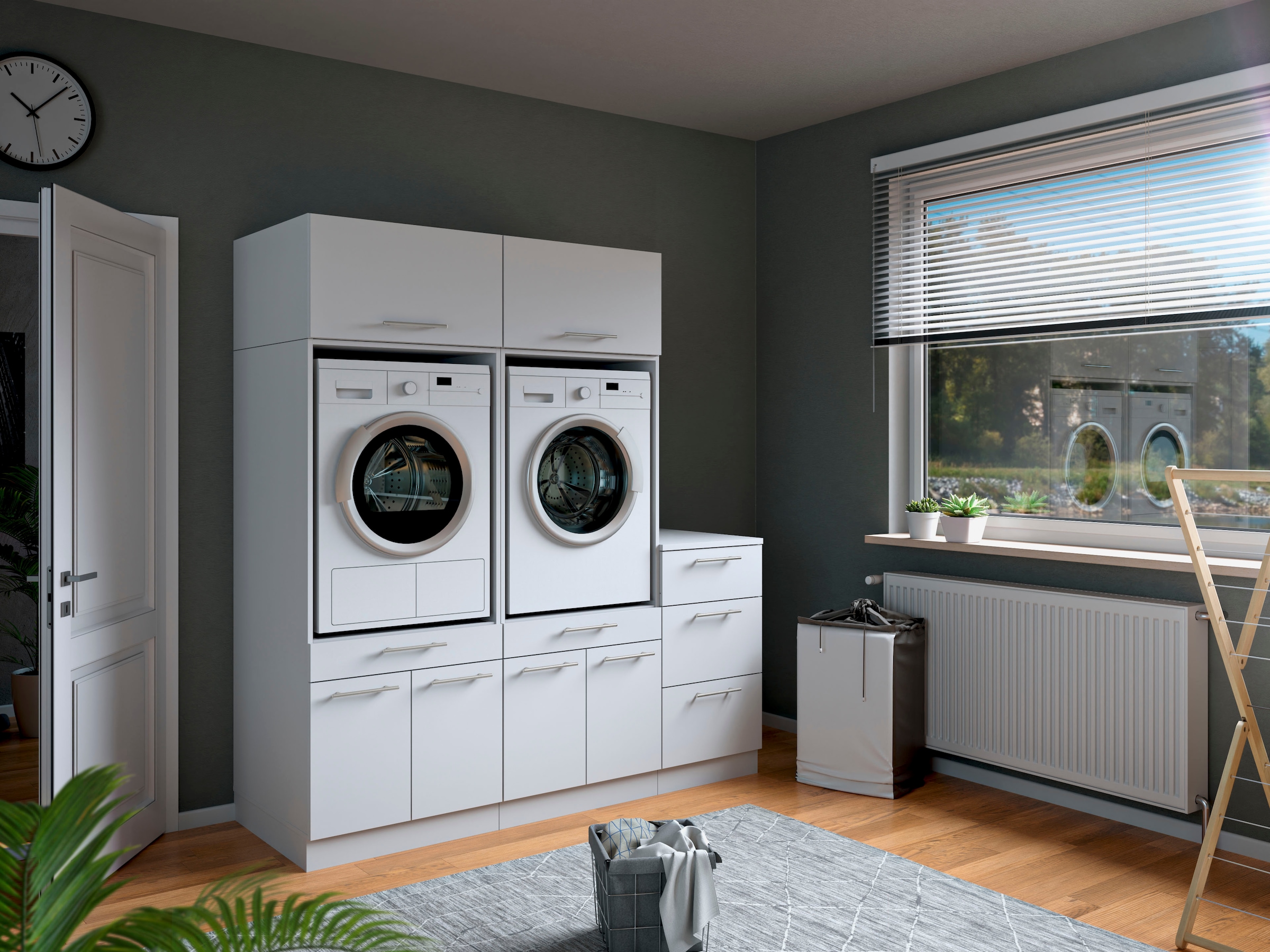 Laundreezy Mehrzweckschrank-Set »Laundreezy, 5-tlg. Mehrzweckschrank-Set B/H/T 186/200/68 cm« 5 Stk. tlg.