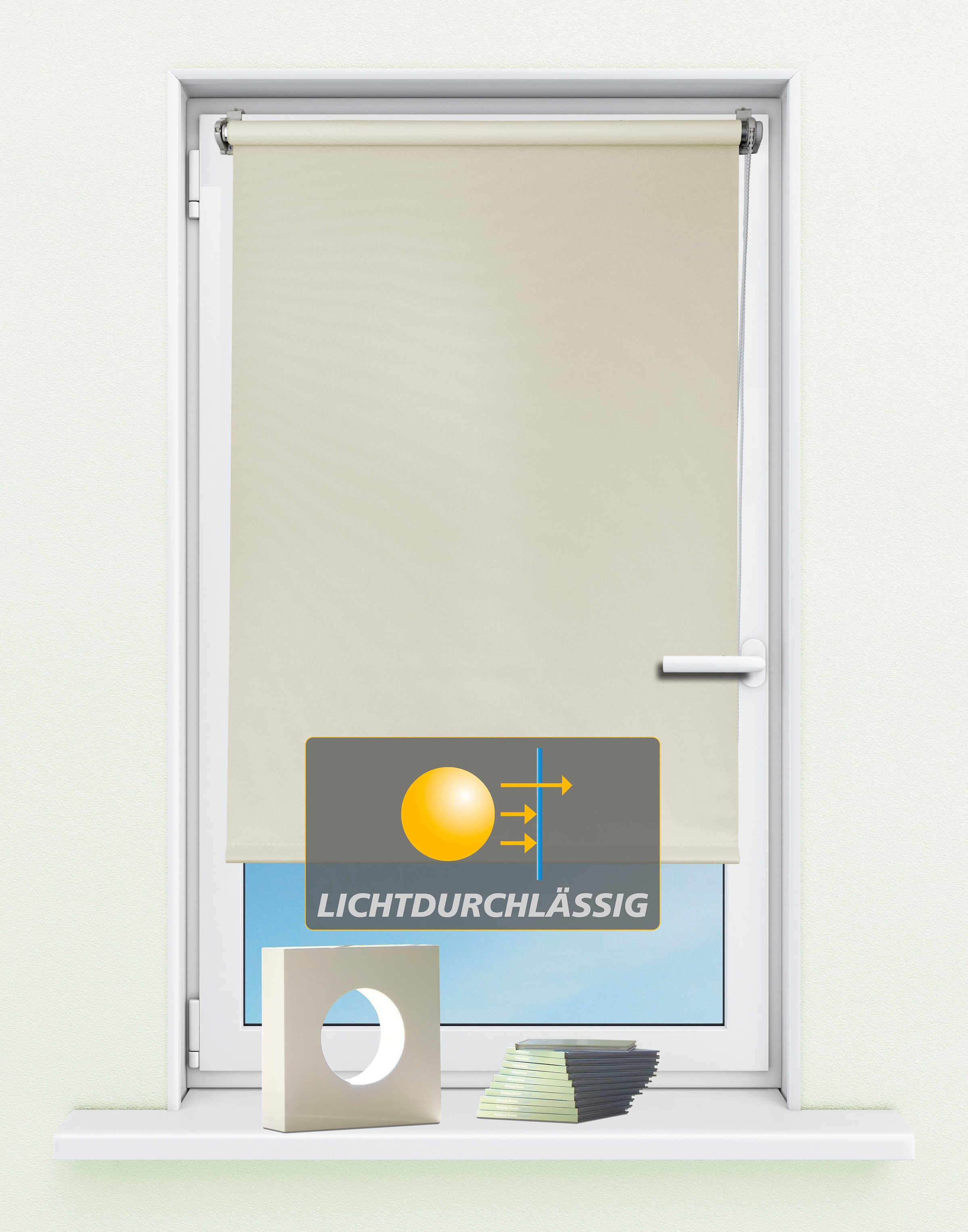 Kutti Seitenzugrollo »Seitenzugrollo 'Ida', Lichtschutz, Klemmfix, ohne Bohren, Fixmaß« Lichtschutz ohne Bohren Sichtschutz, Sonnenschutz