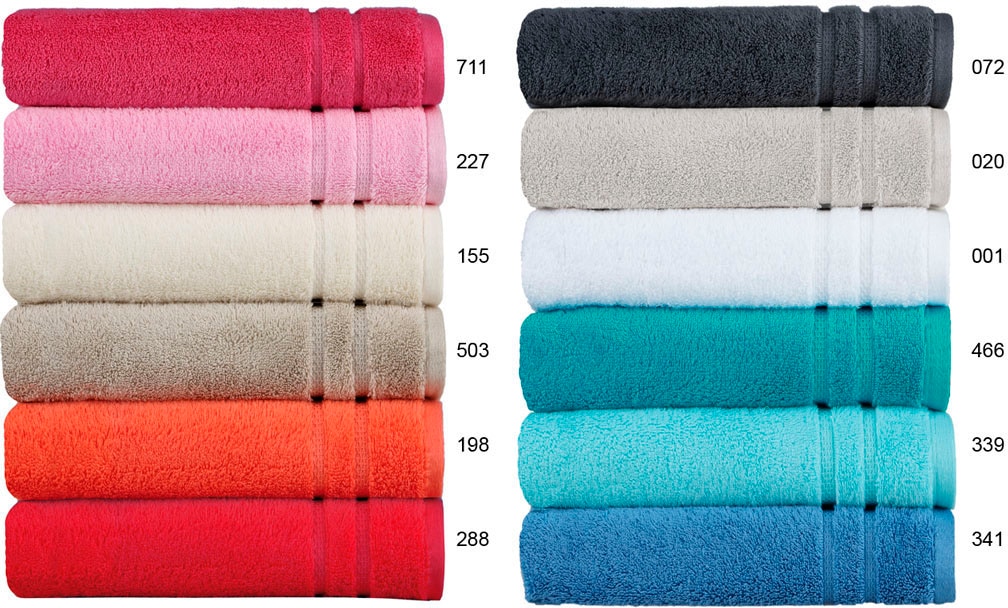 Egeria Handtücher »Micro Touch«, (2 St., 2er Set Handtücher 50 x 100 cm), Streifenbordüre, extrem saugfähig & flauschig, 100% Baumwolle