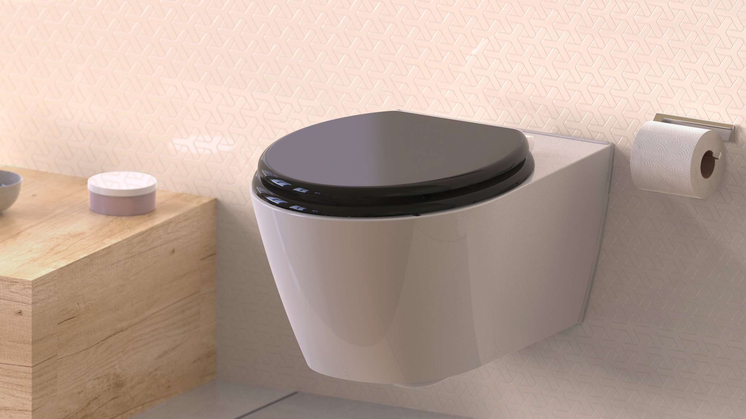 welltime WC-Sitz »Uni«, mit Absenkautomatik, MDF, Kratzfest
